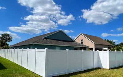 Vinyl Fence Installation using Vinyl Privacy Fence 
