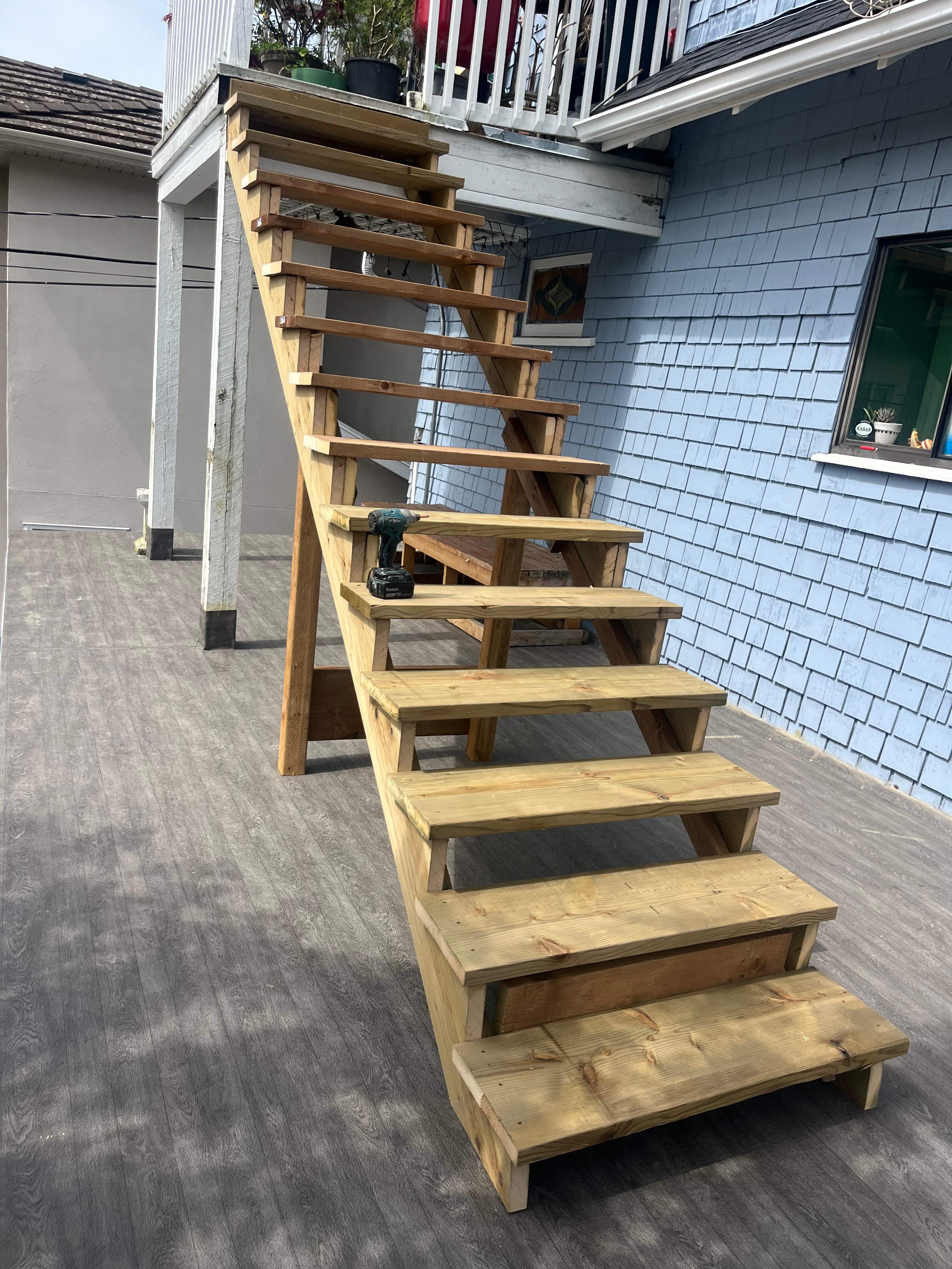 New Deck & New Set Of Stairs by YVR Construction Group