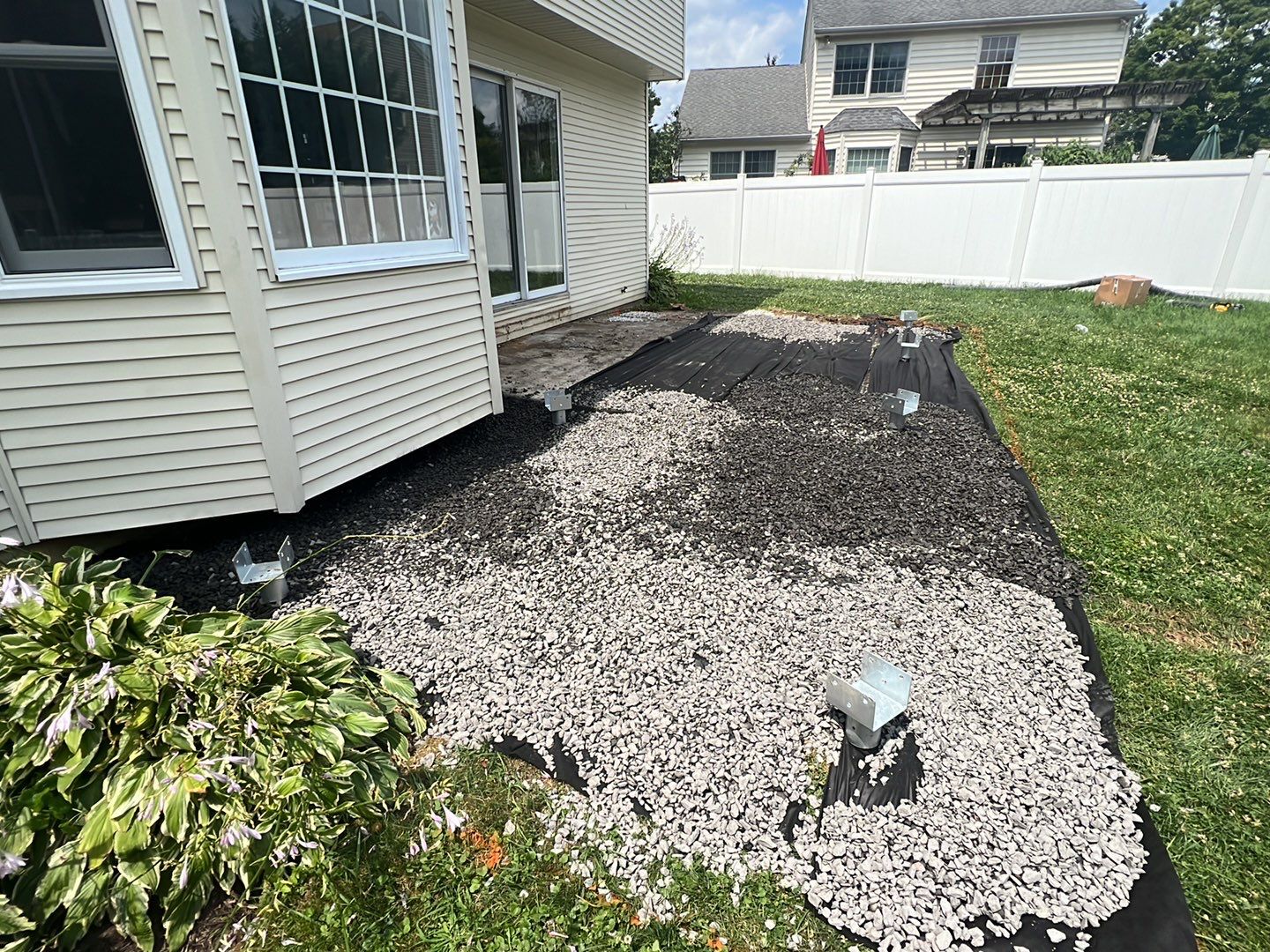 New deck and open porch Newton PA by deck guardian