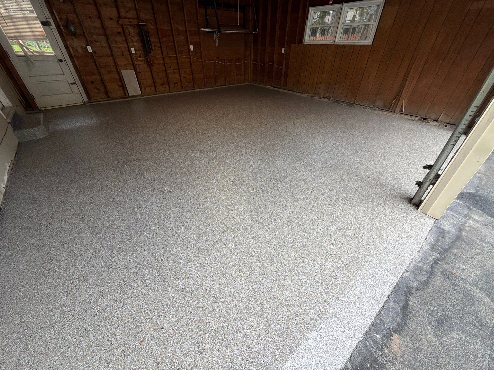 Vintage Shalestone Garage Coating by NG Masonry & Construction LLC