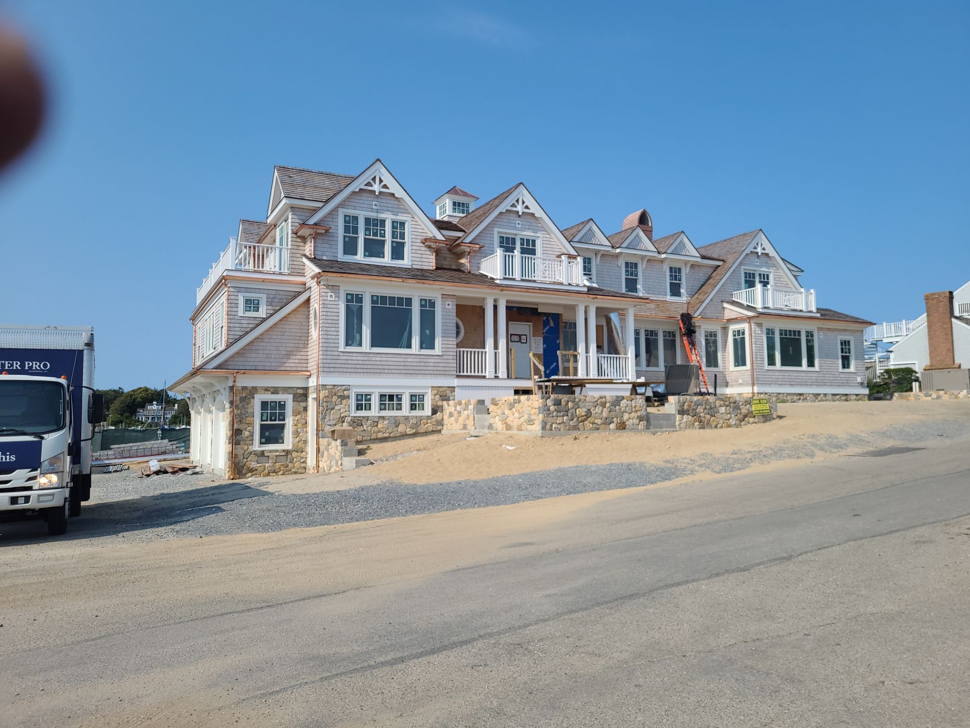 Gutter Installation using 6" Half Round Copper Gutter by Gutter Pro Enterprises