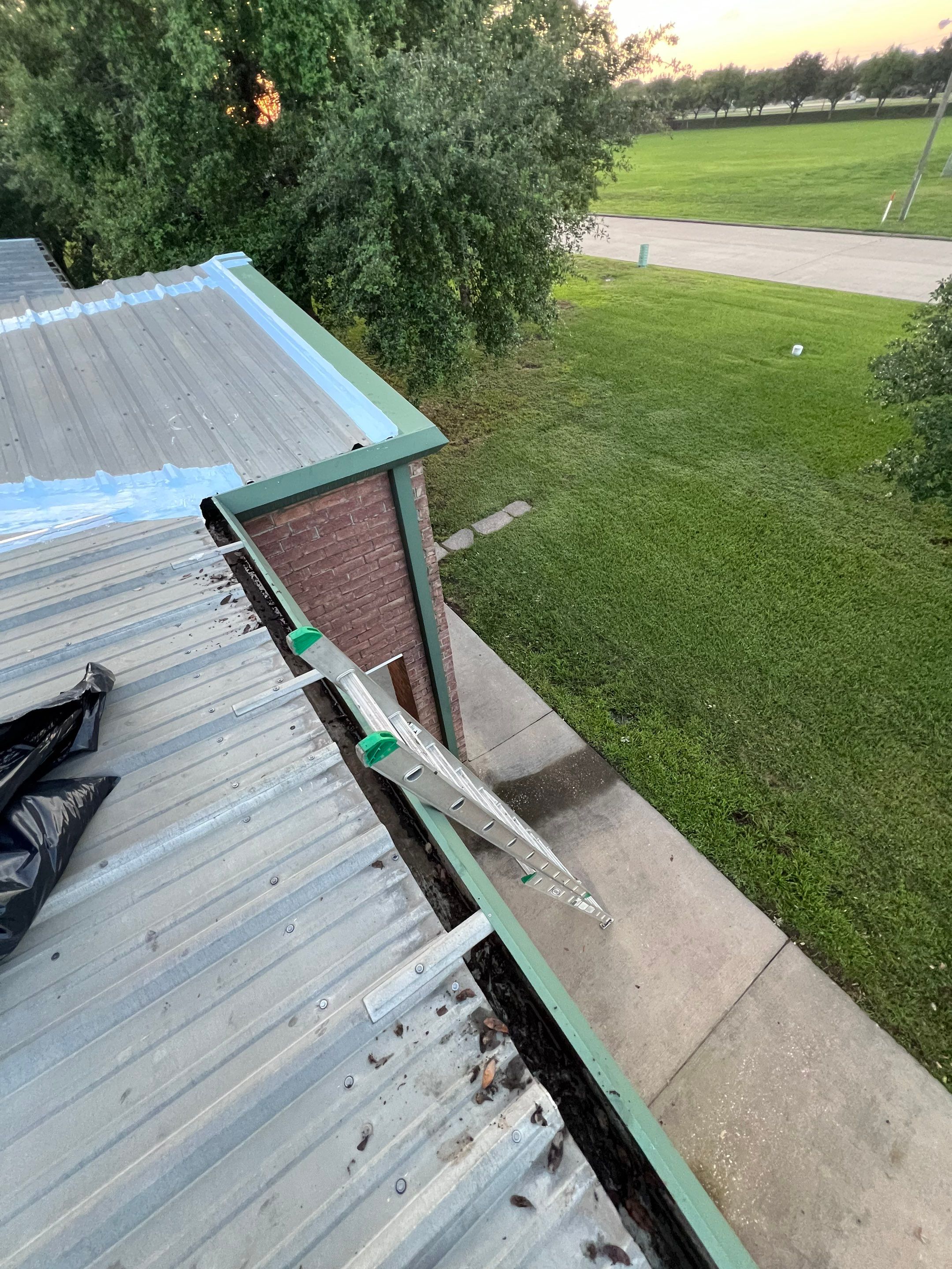 Hail Damage using Metal by Roof Repair Company
