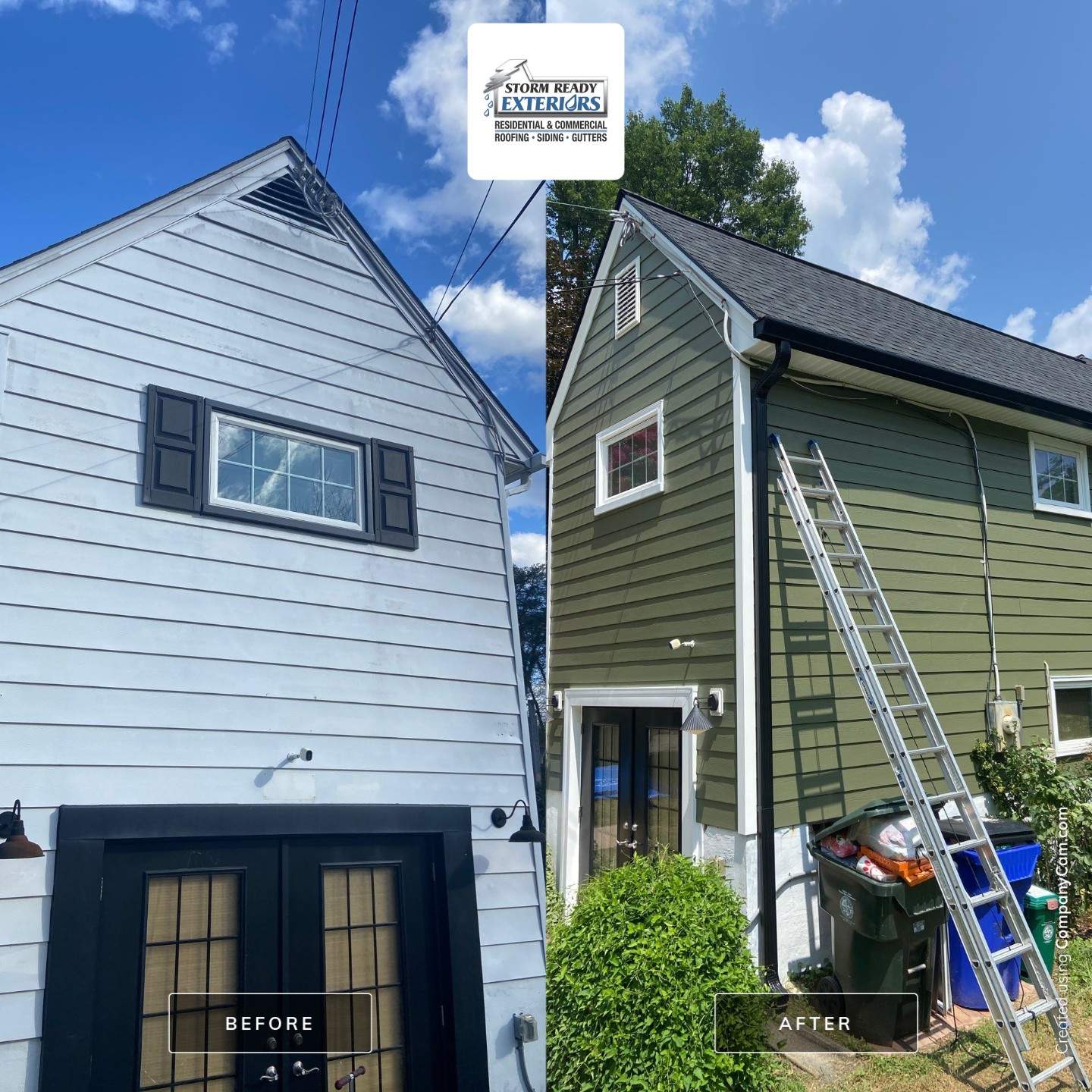 New Exterior Makeover with Hardie in College Park, MD by Storm Ready Exteriors