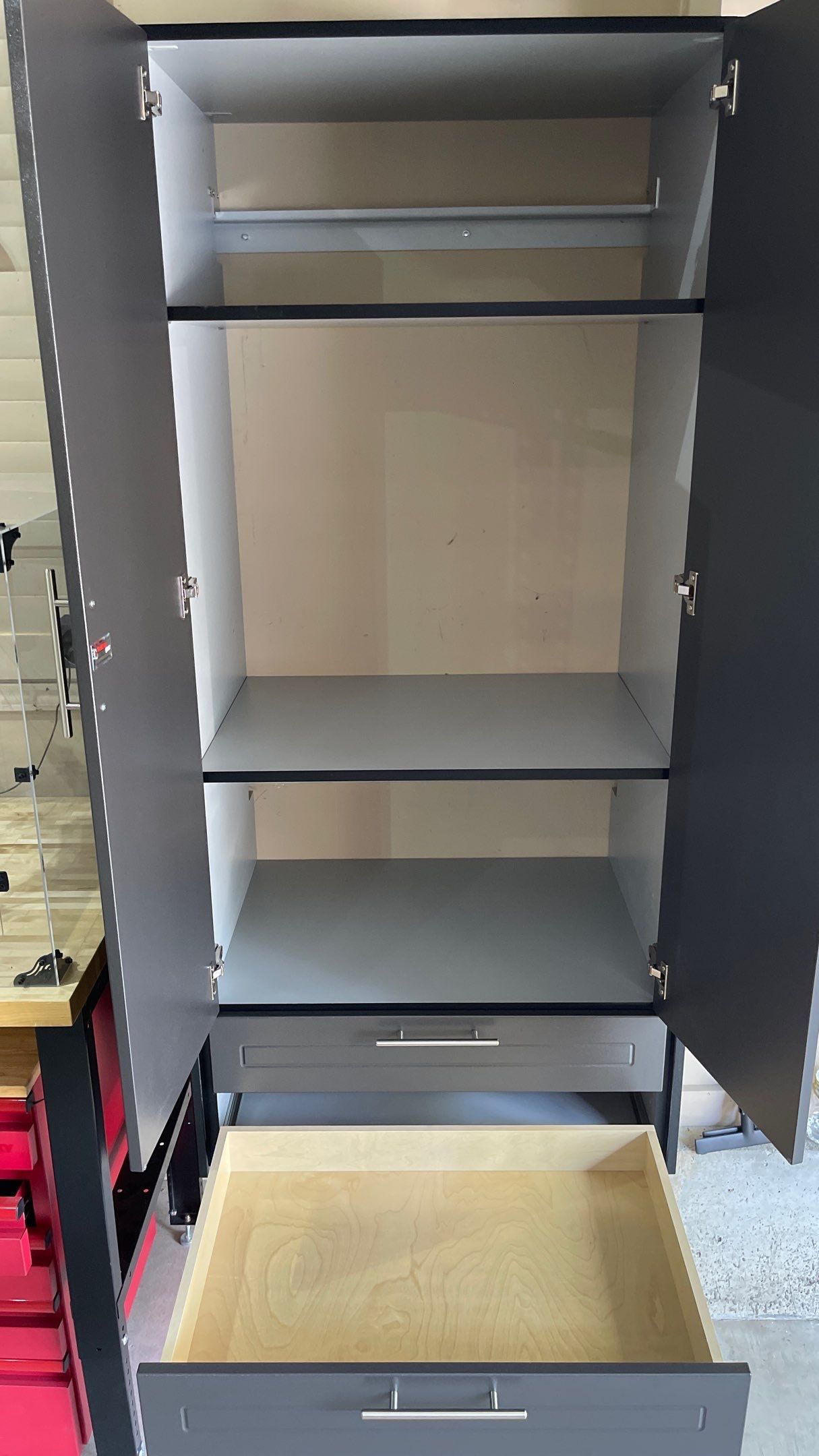 Mark M. adds cabinets to garage!  by Banner Garage