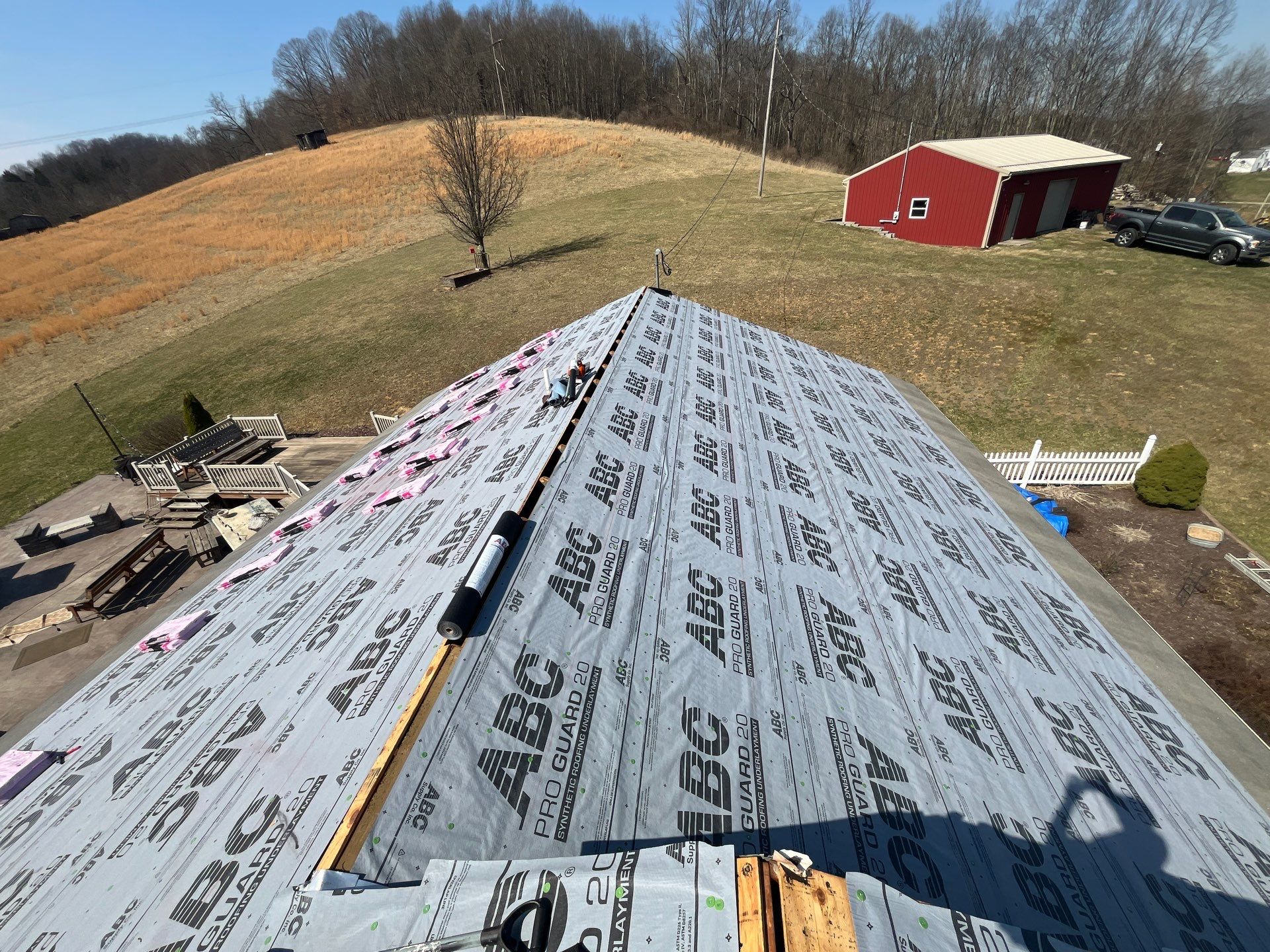 Residential Roofing Installation using GAF Timberline HDZ Charcoal by Rainstoppers Roofing