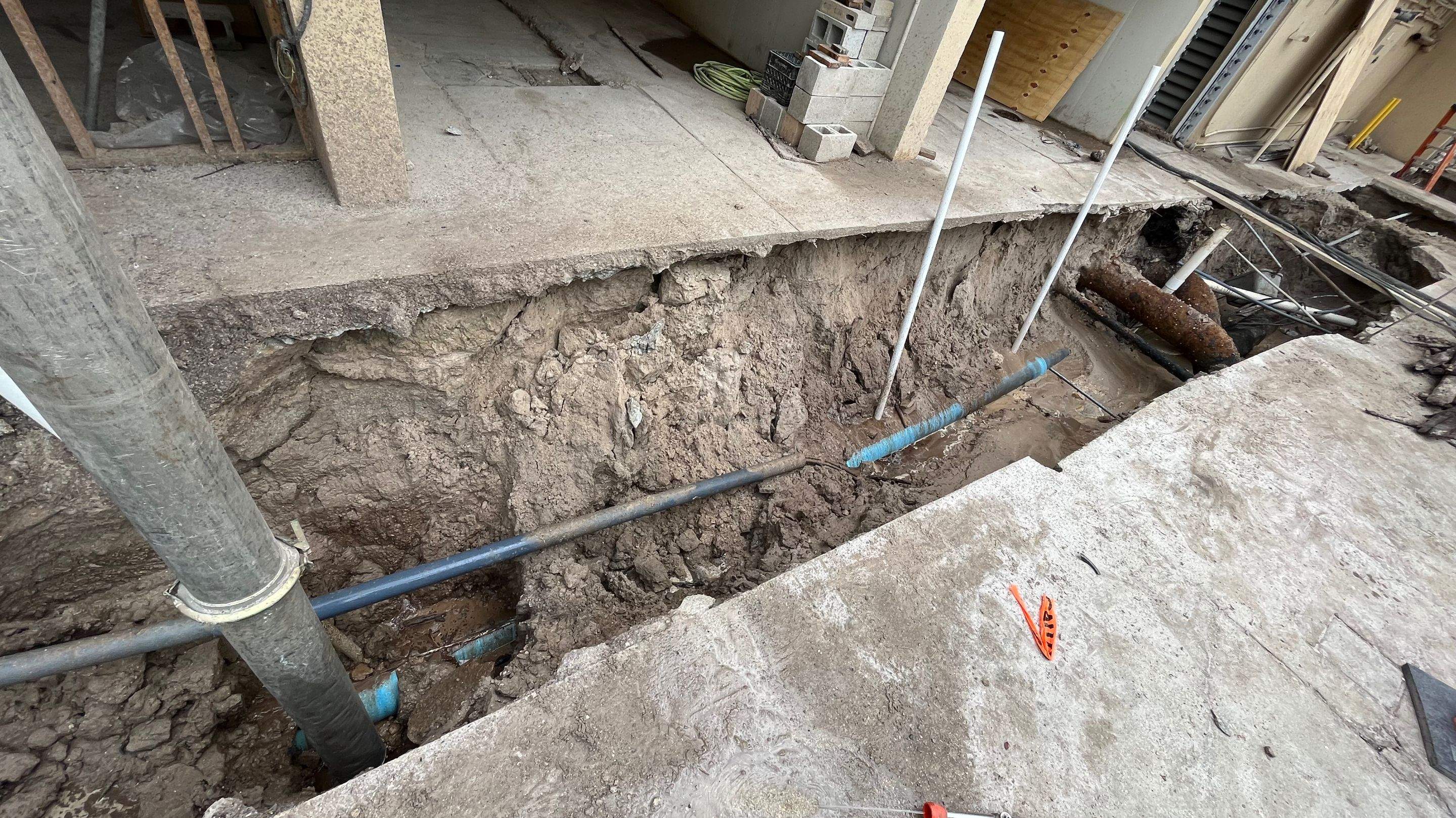 Ritz-Carlton NW Service Area Daylighting by Don Mar, Inc. Storm Water Solutions