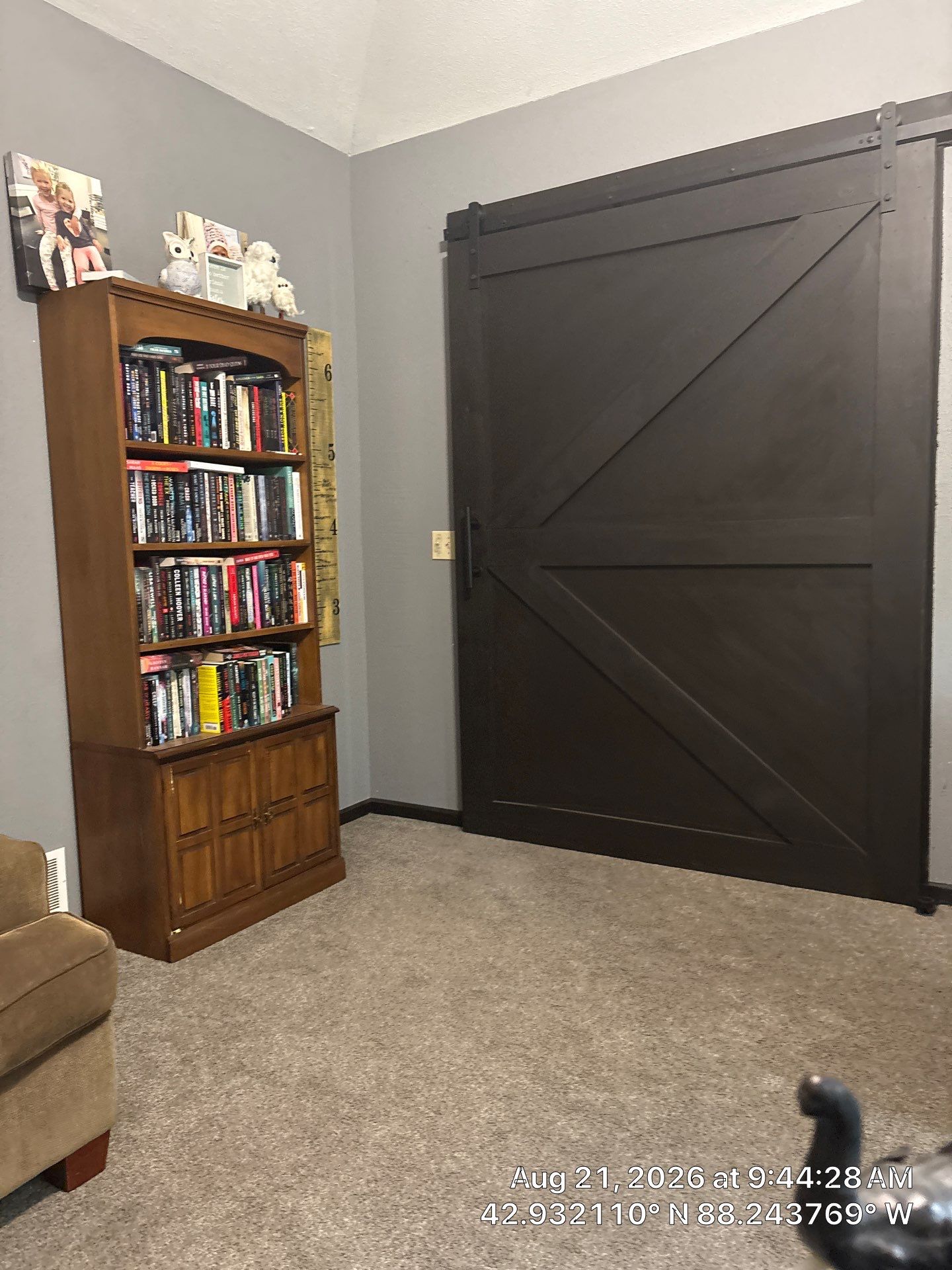 Interior Remodel With Custom Barn Door and Bay Window Seat by CompanyCam Sales Demo