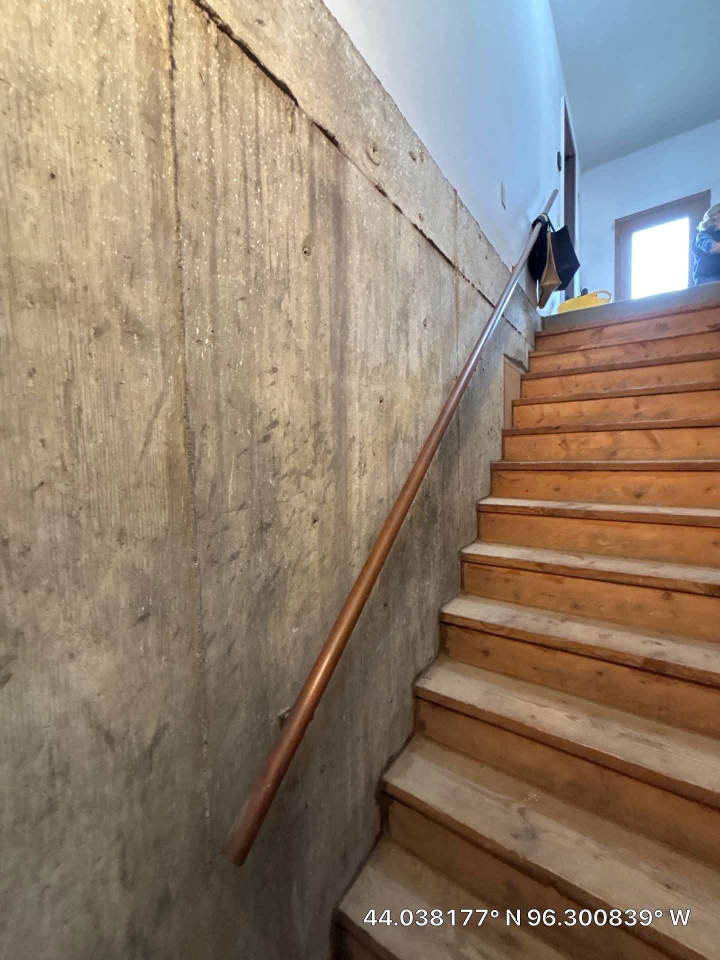 Custom Polyaspartic Garage Floor and Stairwell Coating in Pipestone by Select Painting, Coatings & Garage Cabinets