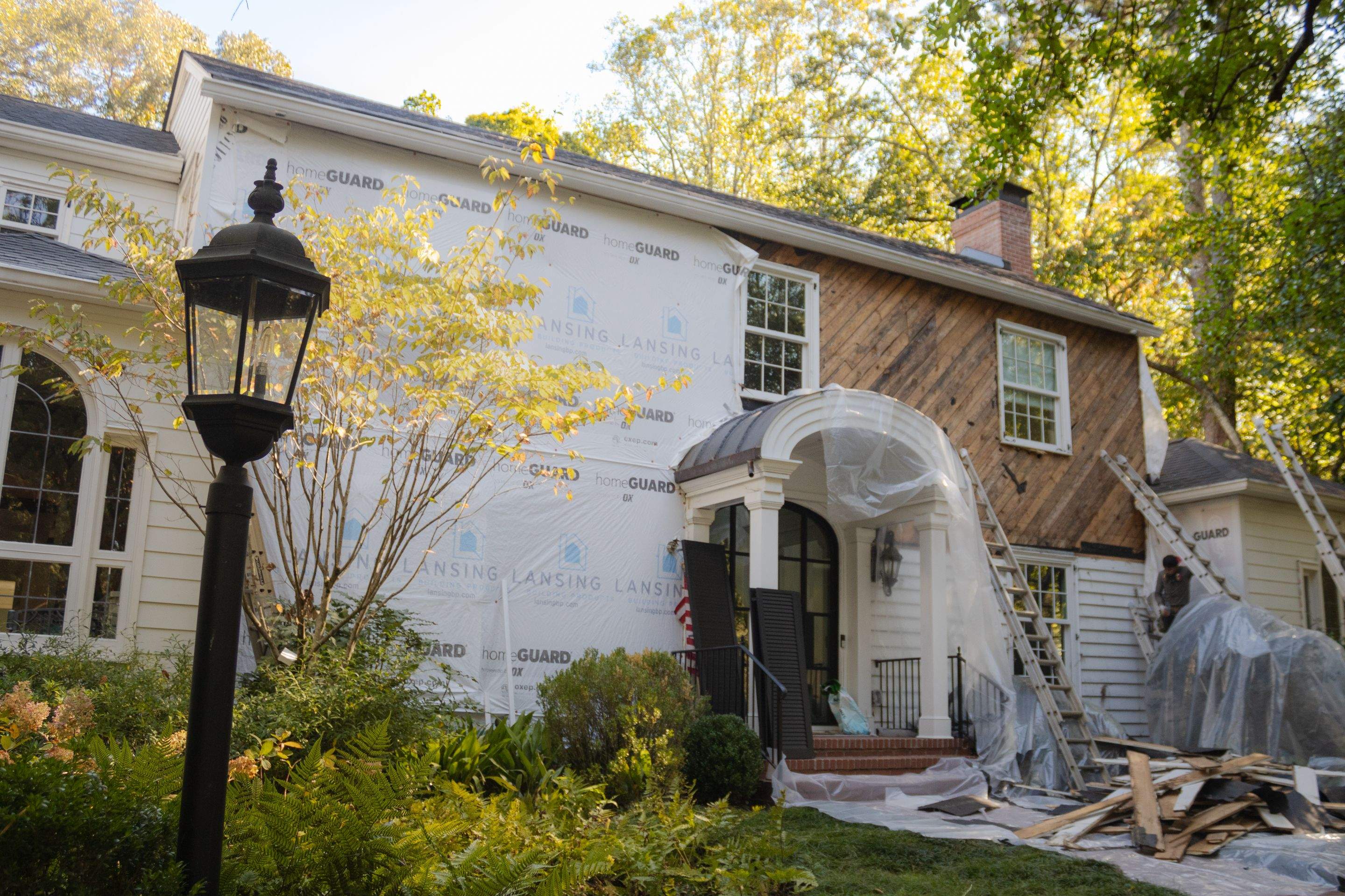 Siding Installation using James Hardie Color Plus Lap Siding by Nelson Exteriors 