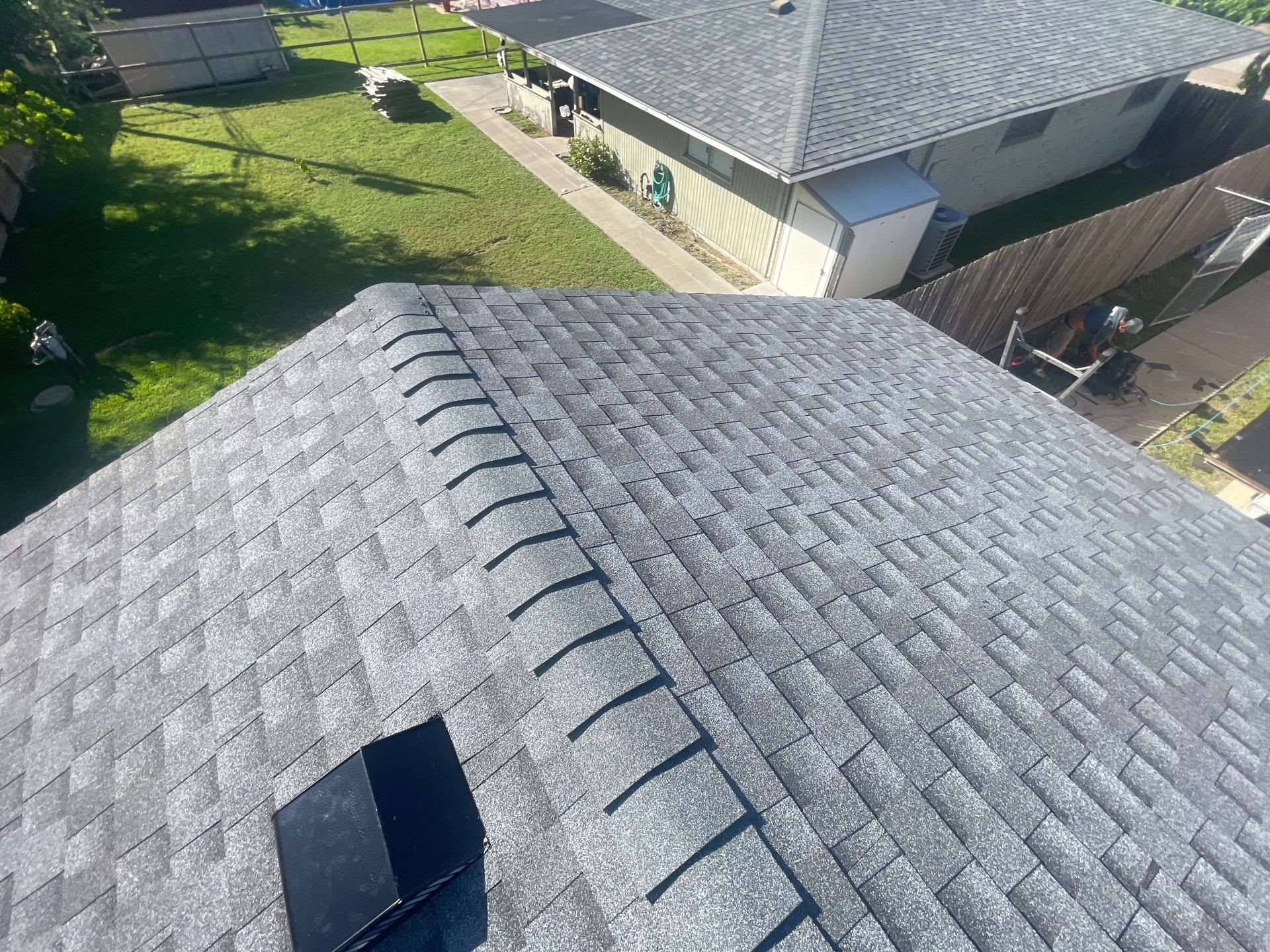 Residential Roofing Installation using GAF HDZ Pewter Grey by Lighthouse Roofing