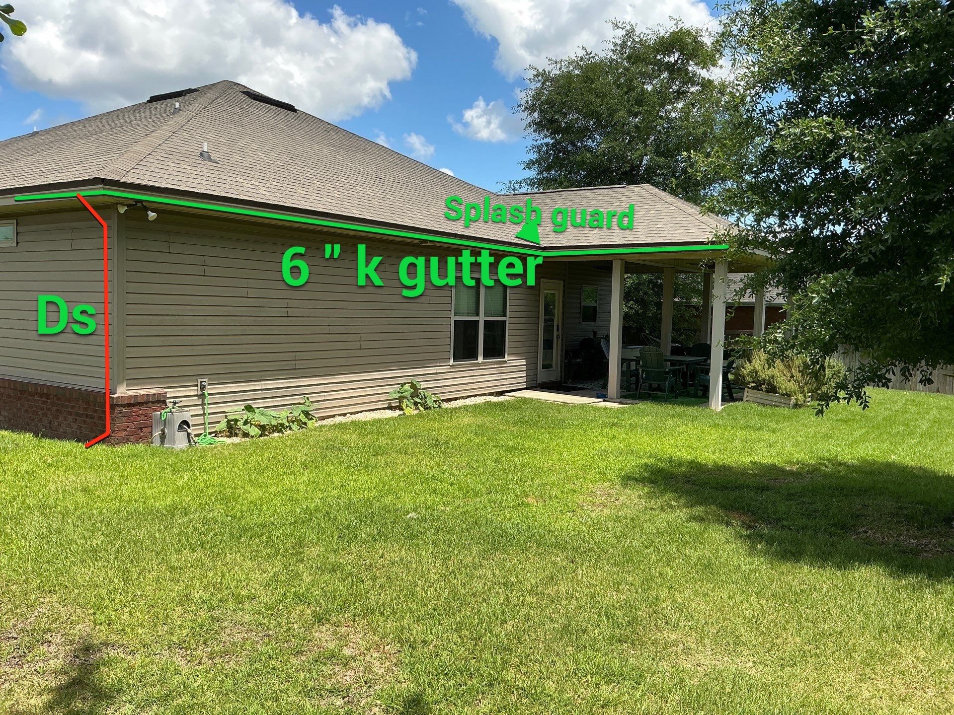 Premium K-Style Seamless Gutters in Panama City FL by Gutter Professors