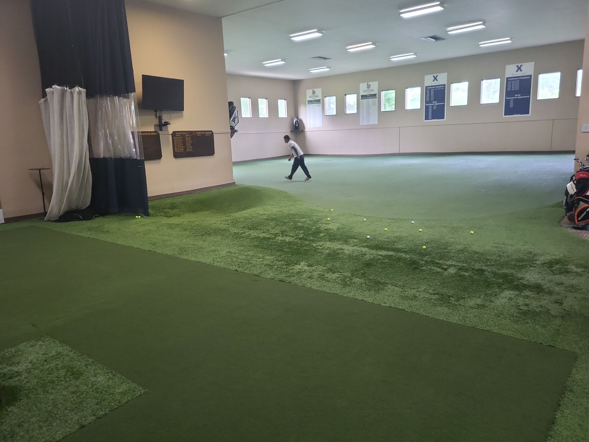 Indoor Training Facility at Maketewah Country Club by Southwest Greens Midwest
