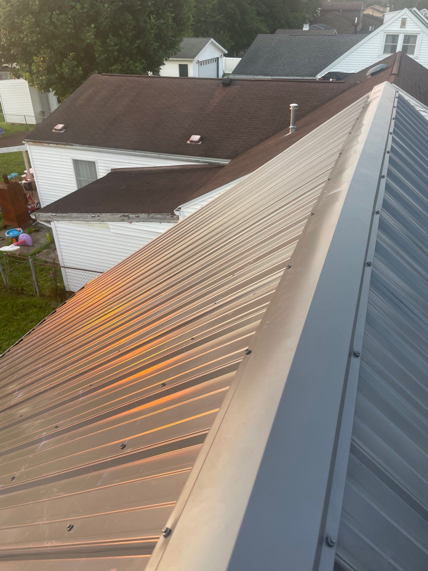 Residential Roofing Installation using Metal by Rainstoppers Roofing