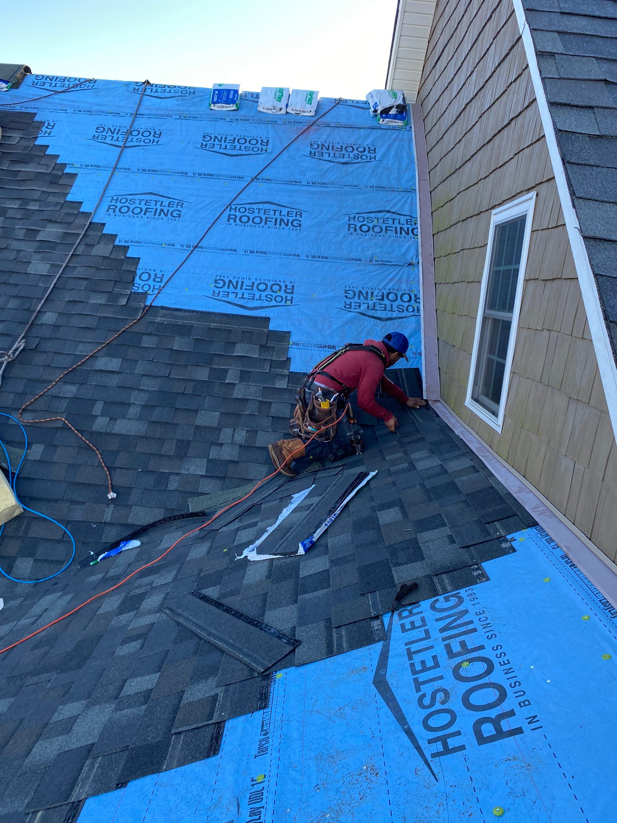 Residential Roofing Repair using Malarkey Vista: Storm Gray by Hostetler Roofing