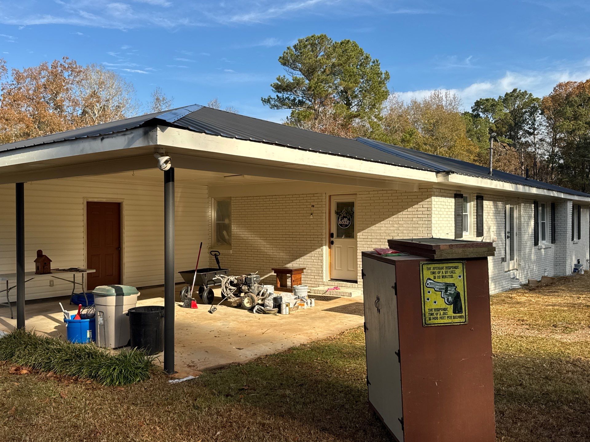 White Masonry Painting and Exterior Home Refresh in Covington by PGP Surface Solutions, LLC