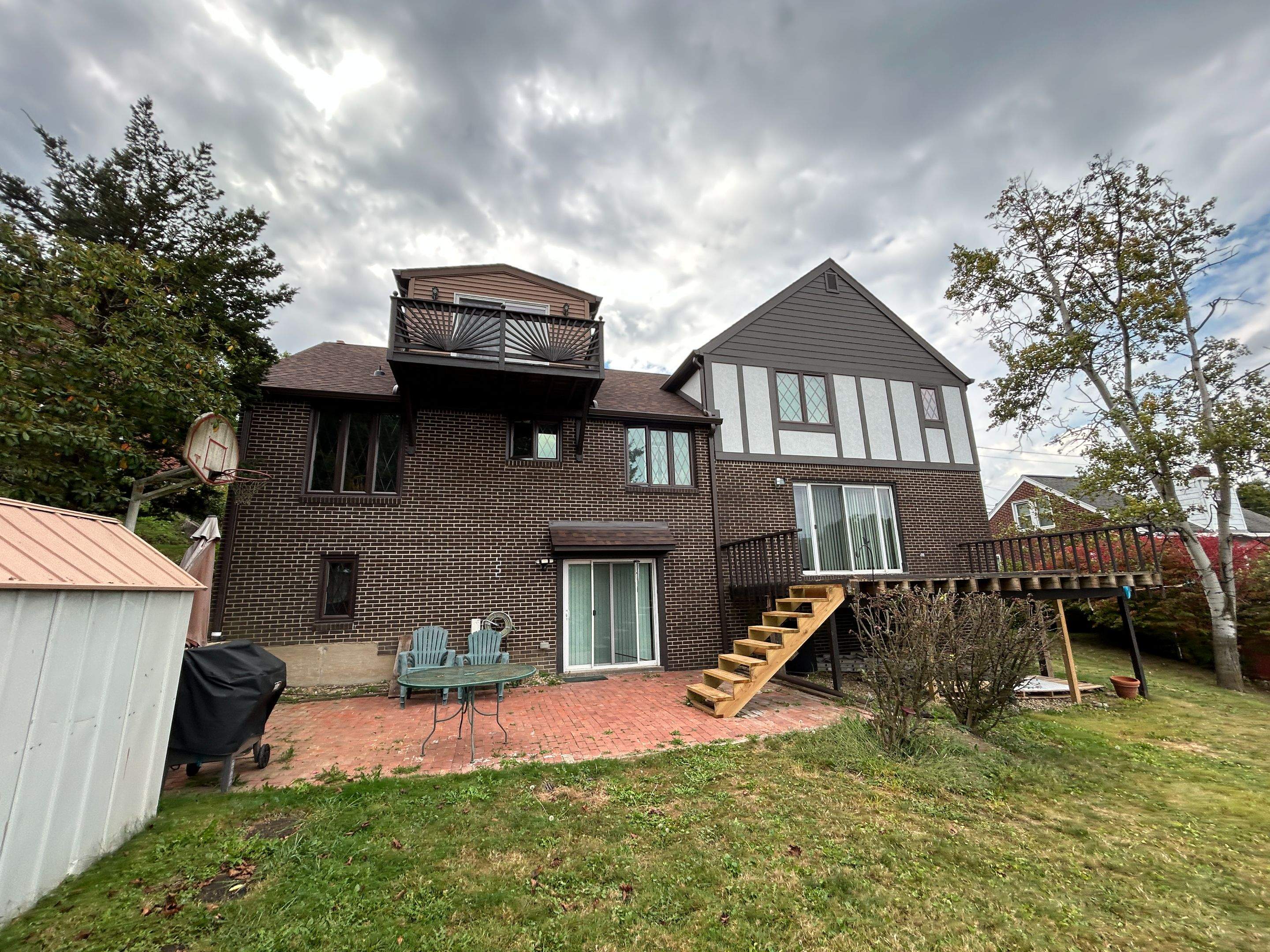 James Hardie Stucco Panel Tudor Remodel by Ideal Siding Pittsburgh