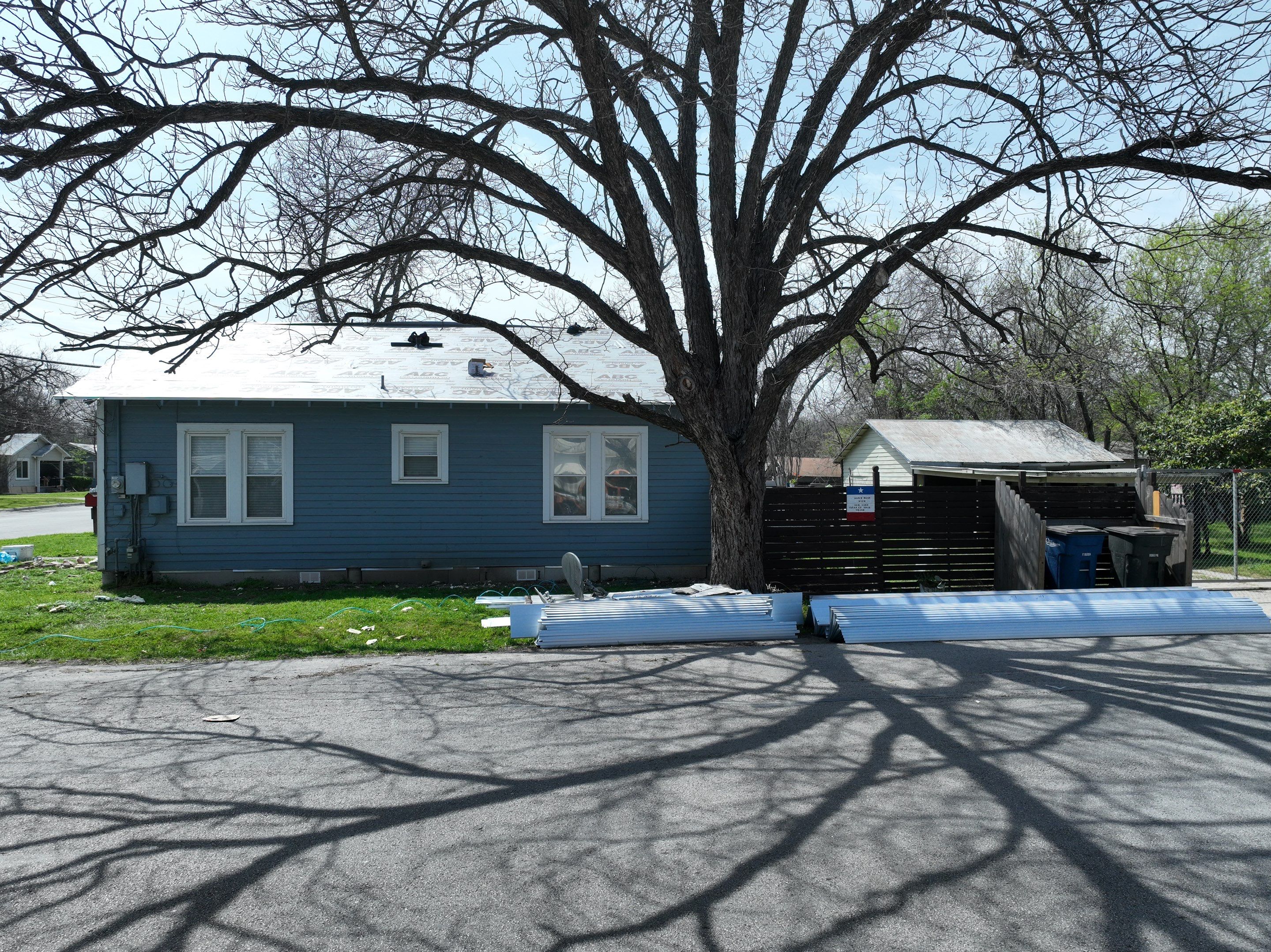 Residential Metal Roof Installation using McElroy Metal by Premier Roofing and Contracting