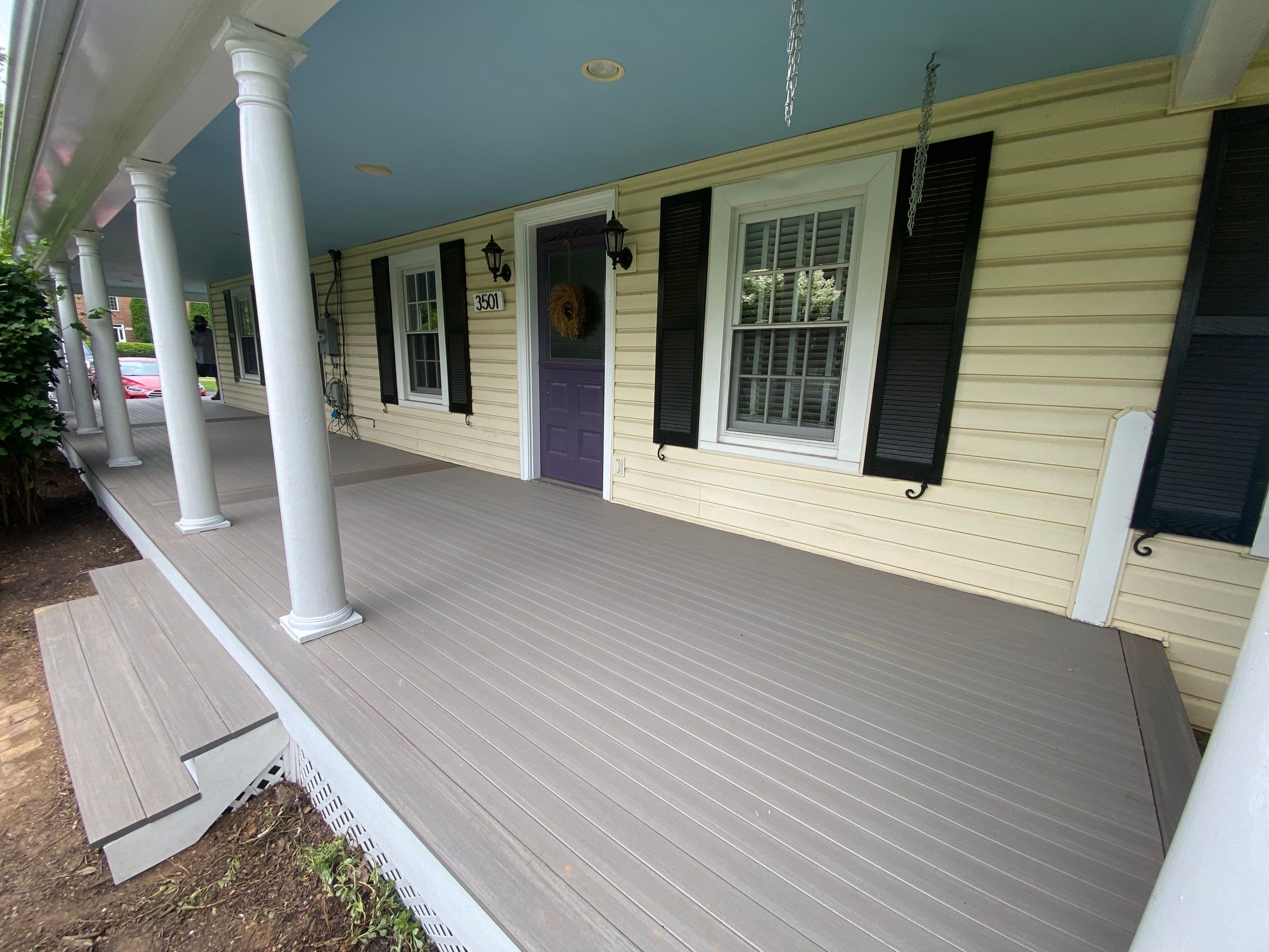 Front Porch Transformation using Timbertech Decking by The Smet Companies, LLC