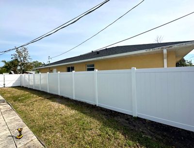 Vinyl Fence Installation using Vinyl Privacy Fence