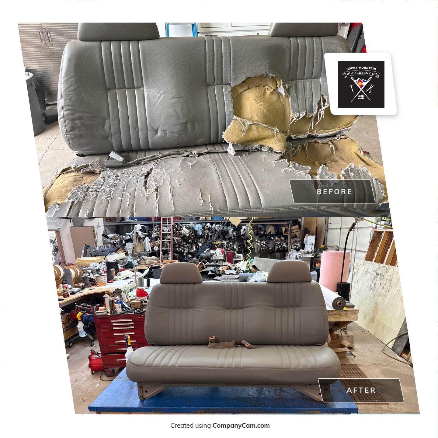 Vintage Auto Reupholstery - Bench Seat by Rocky Mountain Upholstery Co