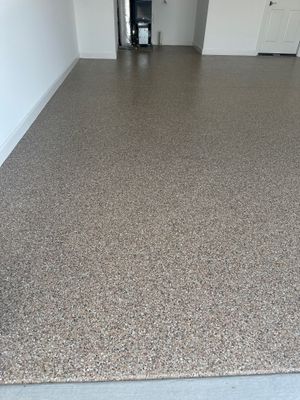 Garage Floor Coating using Waxwing