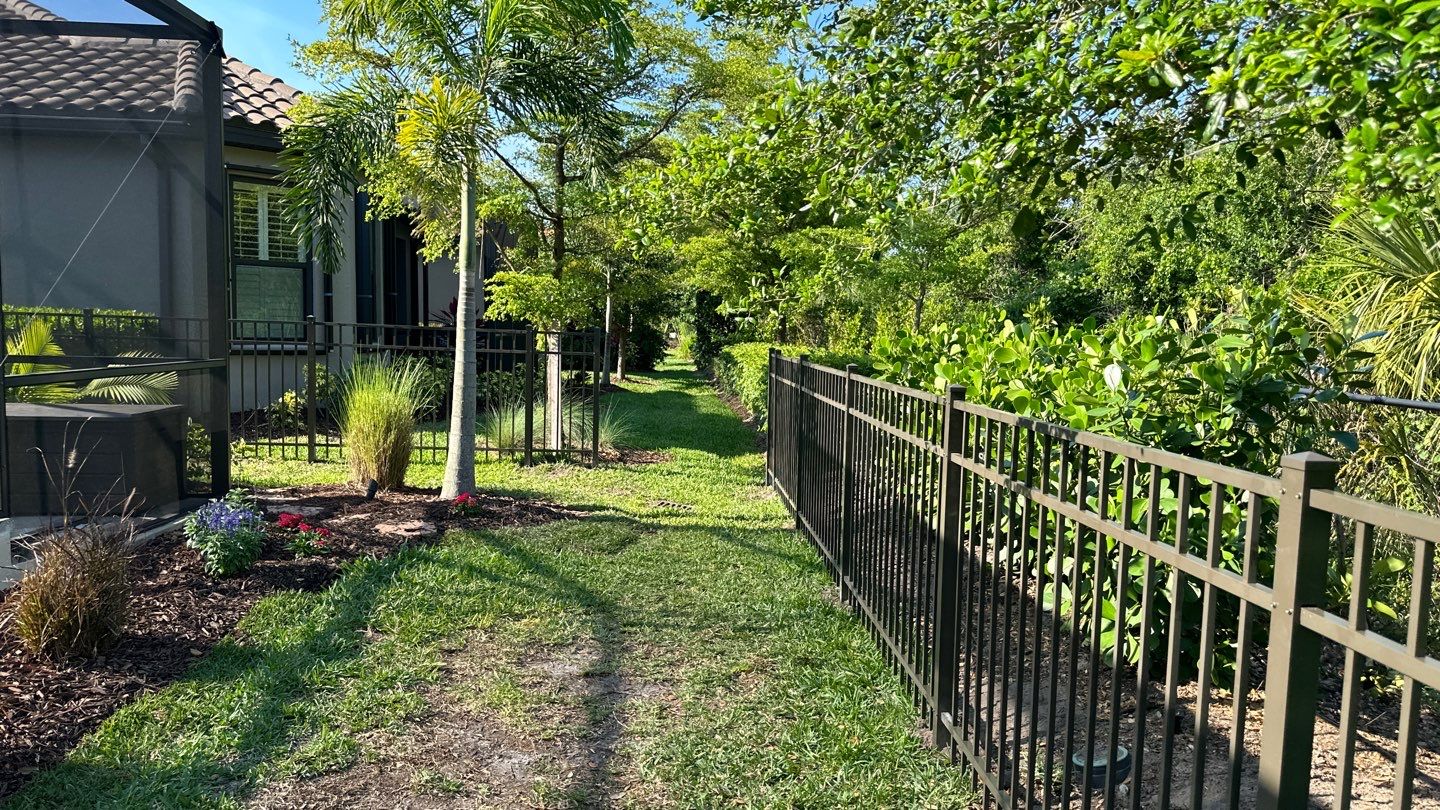 Aluminum Fence Installation using Black 3 Rail Aluminum Fence by Asap fence and gates, LLC