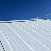 .032 Aluminum 1.5" Mechanical Seam Regal White  by Total Roofing System The Metal Roof Experts
