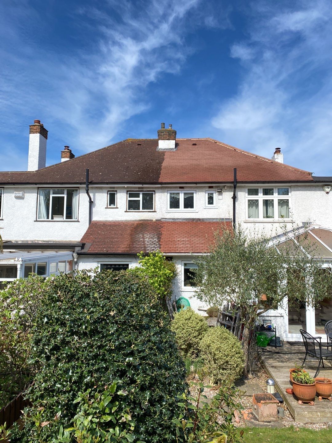 Roof and Driveway Clean using Honda 15lpm Low Pressure Washing Machine by Ges Exterior Cleaning ltd