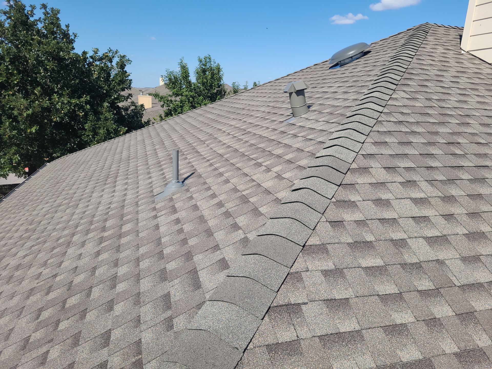 GAF Timberline HDZ with Z-Ridge, weathered wood by Oakwood Roofing and Construction, LLC