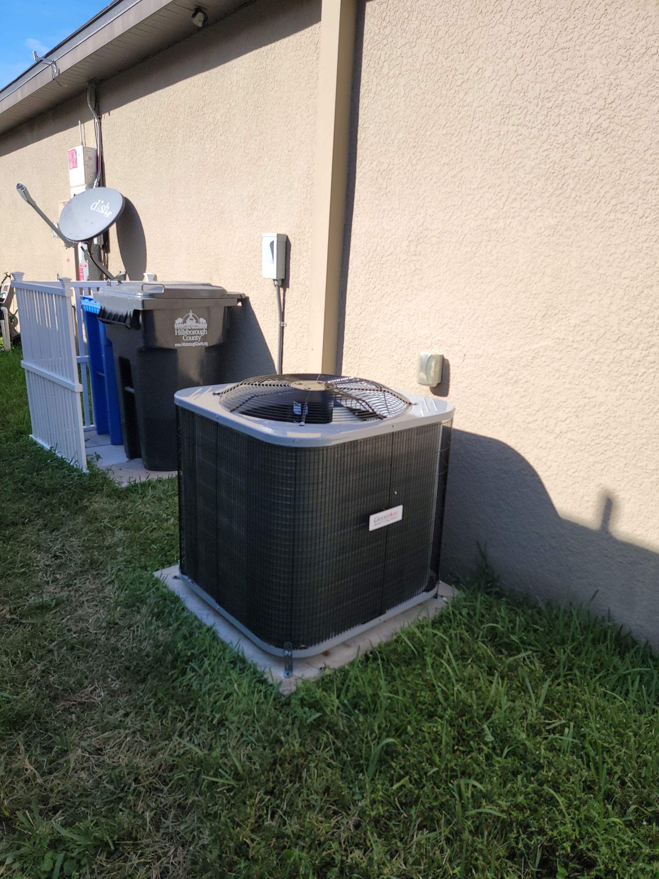 Central Air Conditioning Installation using Grand Aire by Protek Roofing Heating Air & Solar