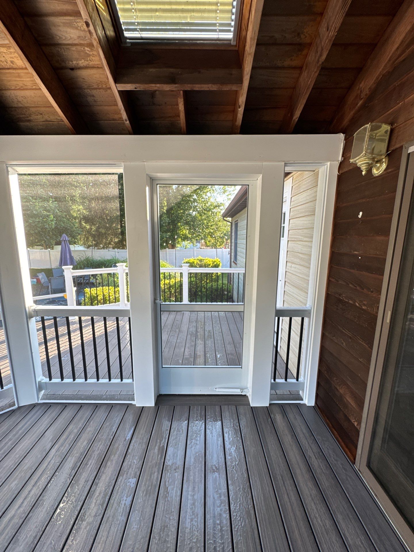 Deck Resurface and screen room remodel in Freehold Township by deck guardian