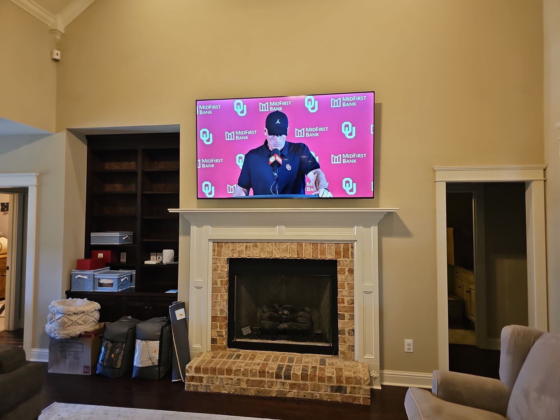 Fireplace TV Mounting Projects by Hangman Mounting & Installation 