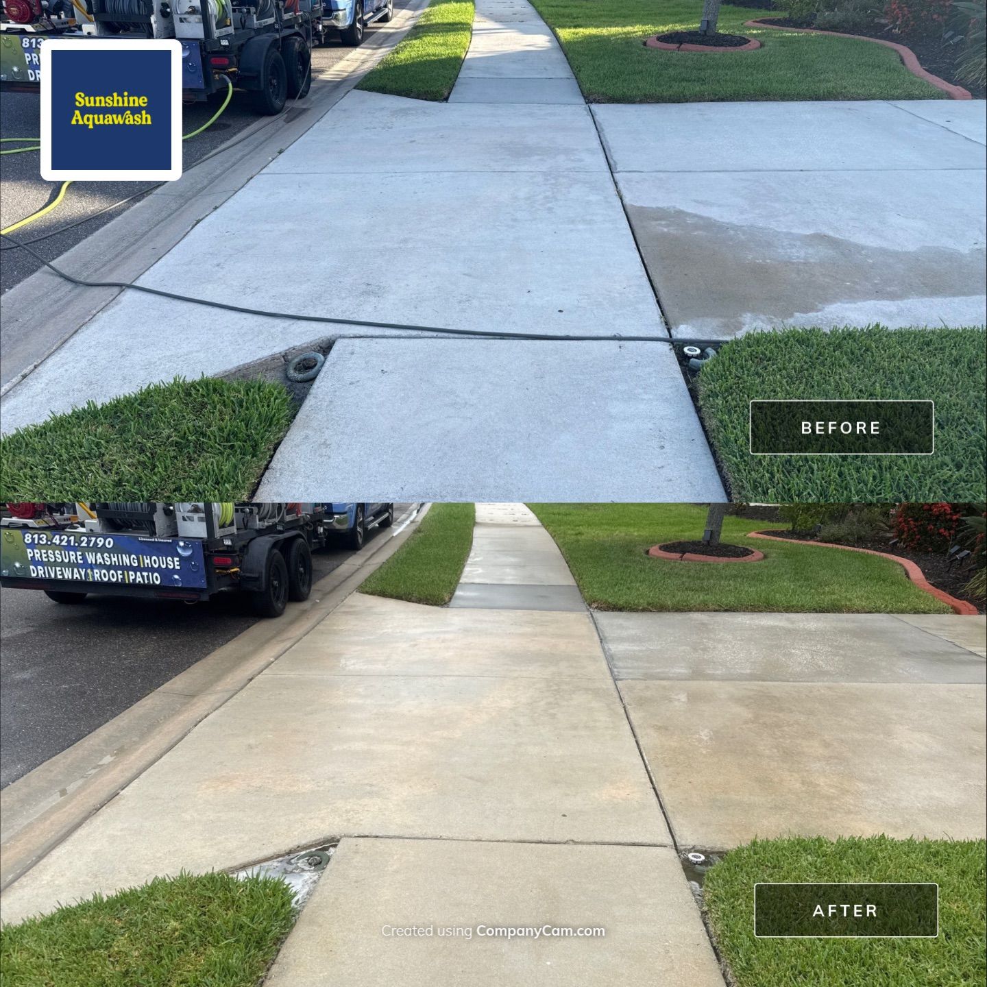 Trevesta Pool Deck & Exterior Cleaning Transformation by Sunshine AquaWash