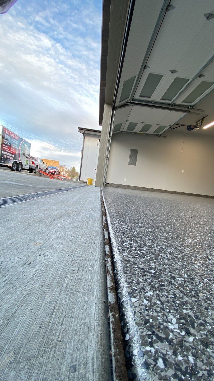 Garage Transformation using Domino by Croc Coatings, LLC