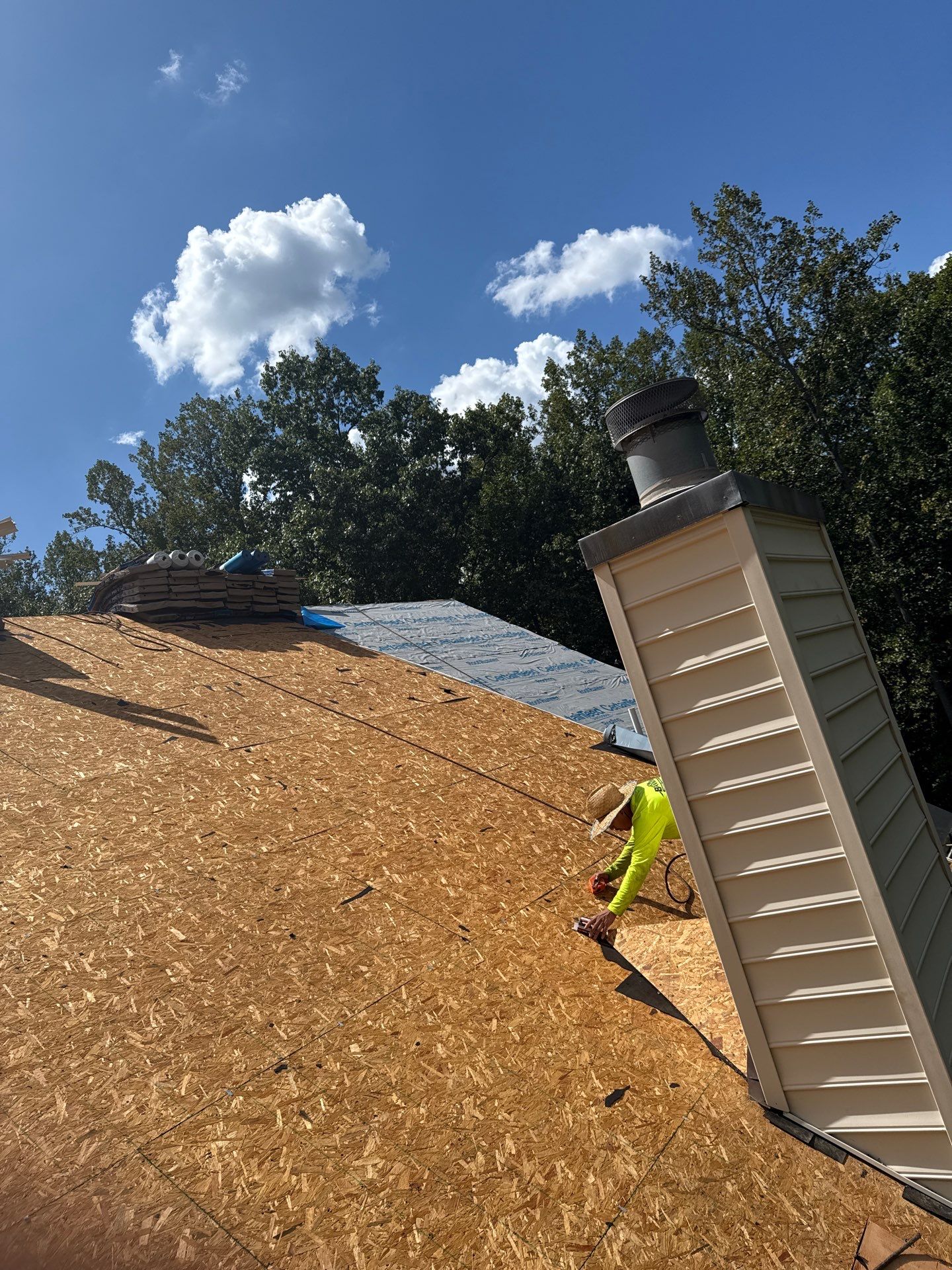 Fairfax station: Residential Roof with CertainTeed Landmark Pro in Max Def Shenandoah  by RM Banning, Inc.