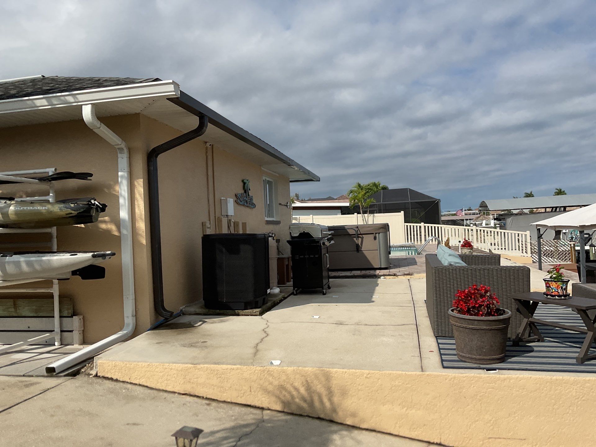 Musket Brown Gutter Installation and Soffit Fascia in Cape Coral FL by Gutter Professors