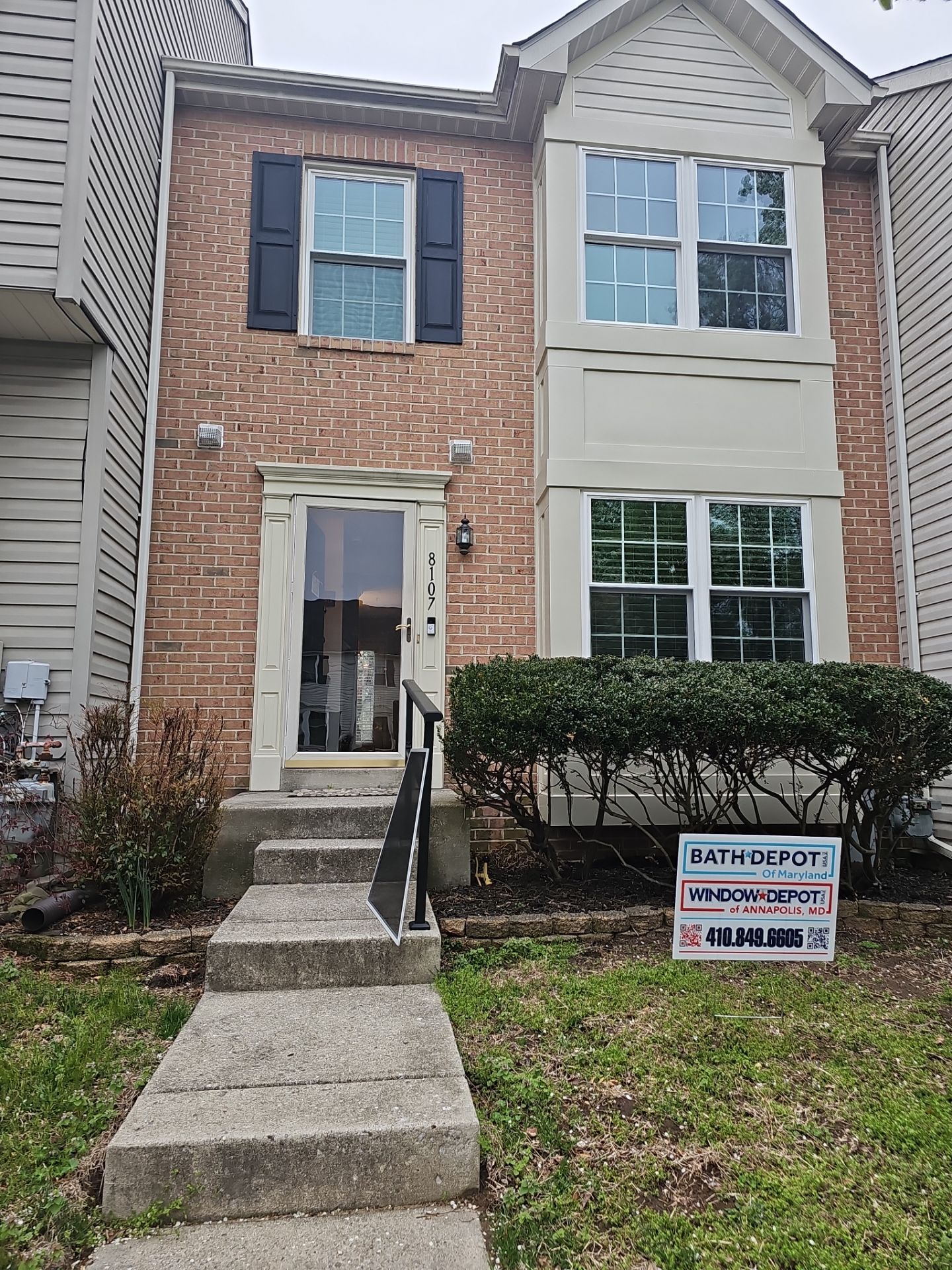 8 window replacement and bay box trim wrap by Window Depot of Annapolis