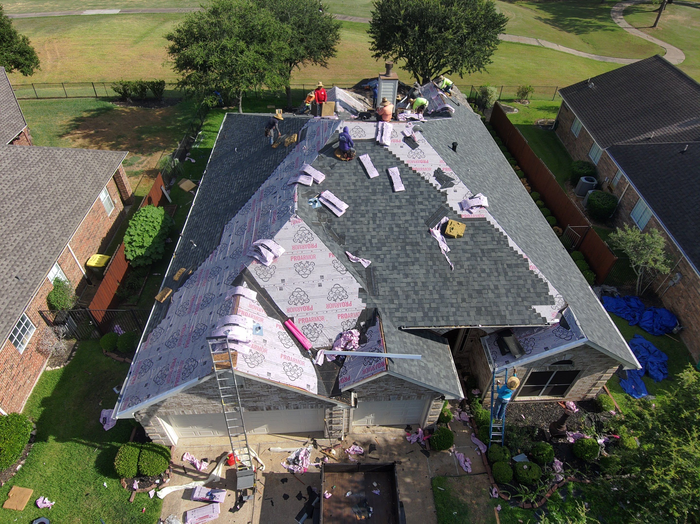 Residential Roofing Installation using Owen's Corning Duration (Lifetime) Shingles by Roof Repair Company