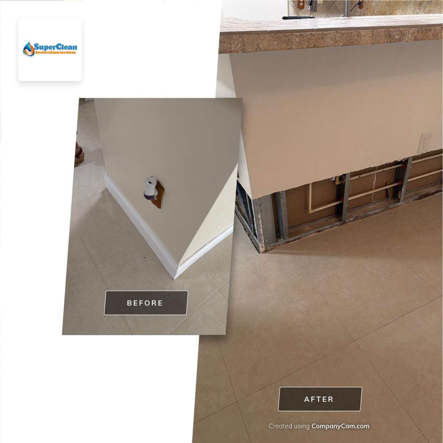 Water Damage Restoration and Structural Drying at Cutler Bay Condo by SuperClean