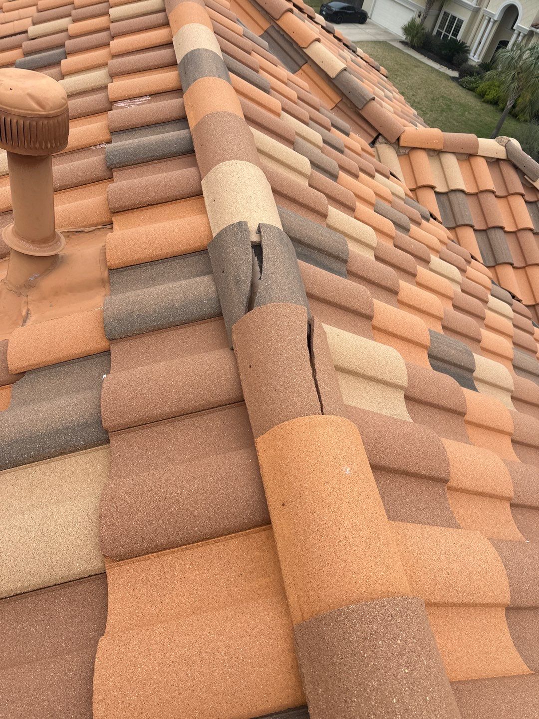 Residential Roofing Repair using tile by Roof Repair Company