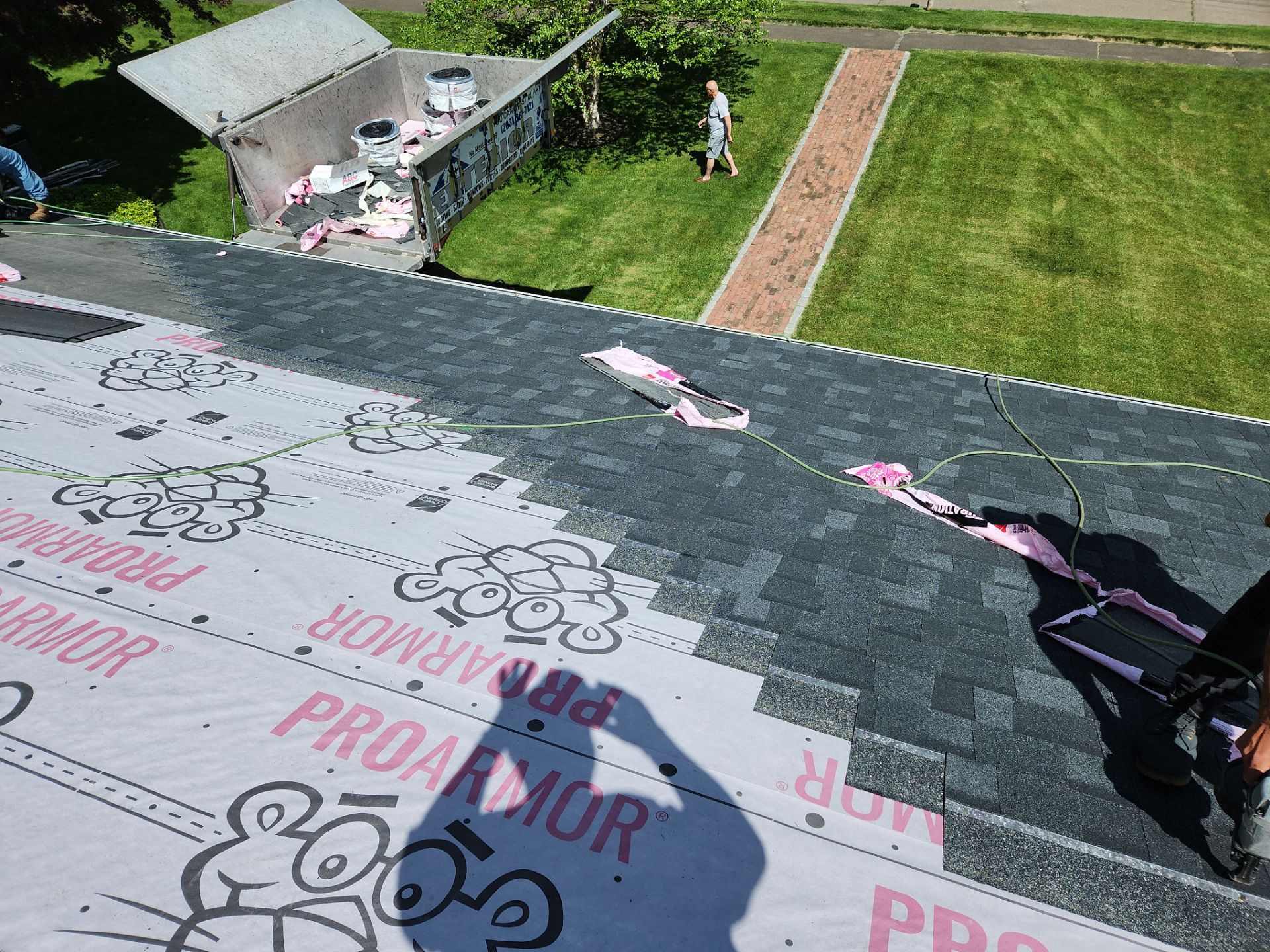 Residential Roof Replacement and Shingle Installation in North Haven by A Plus Exterior