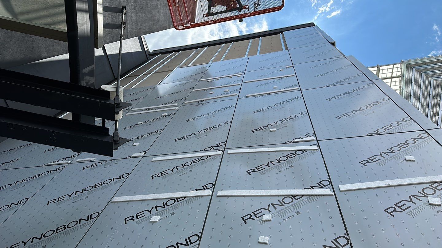 Exterior Installation using ACM Composite Panels by Infinity Metal Systems