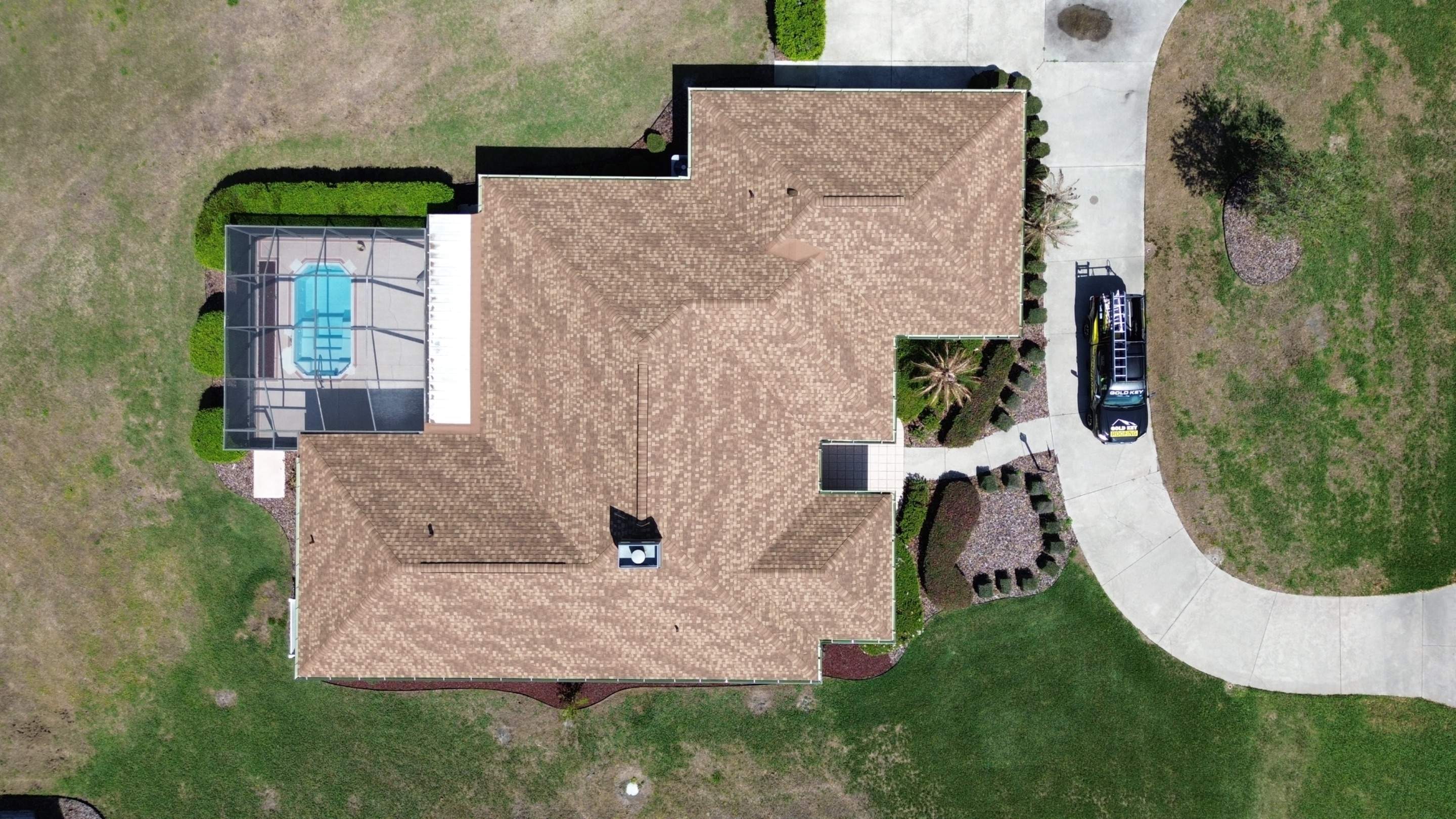 Shingle reroof in Fruitland Park FL by Gold Key Roofing