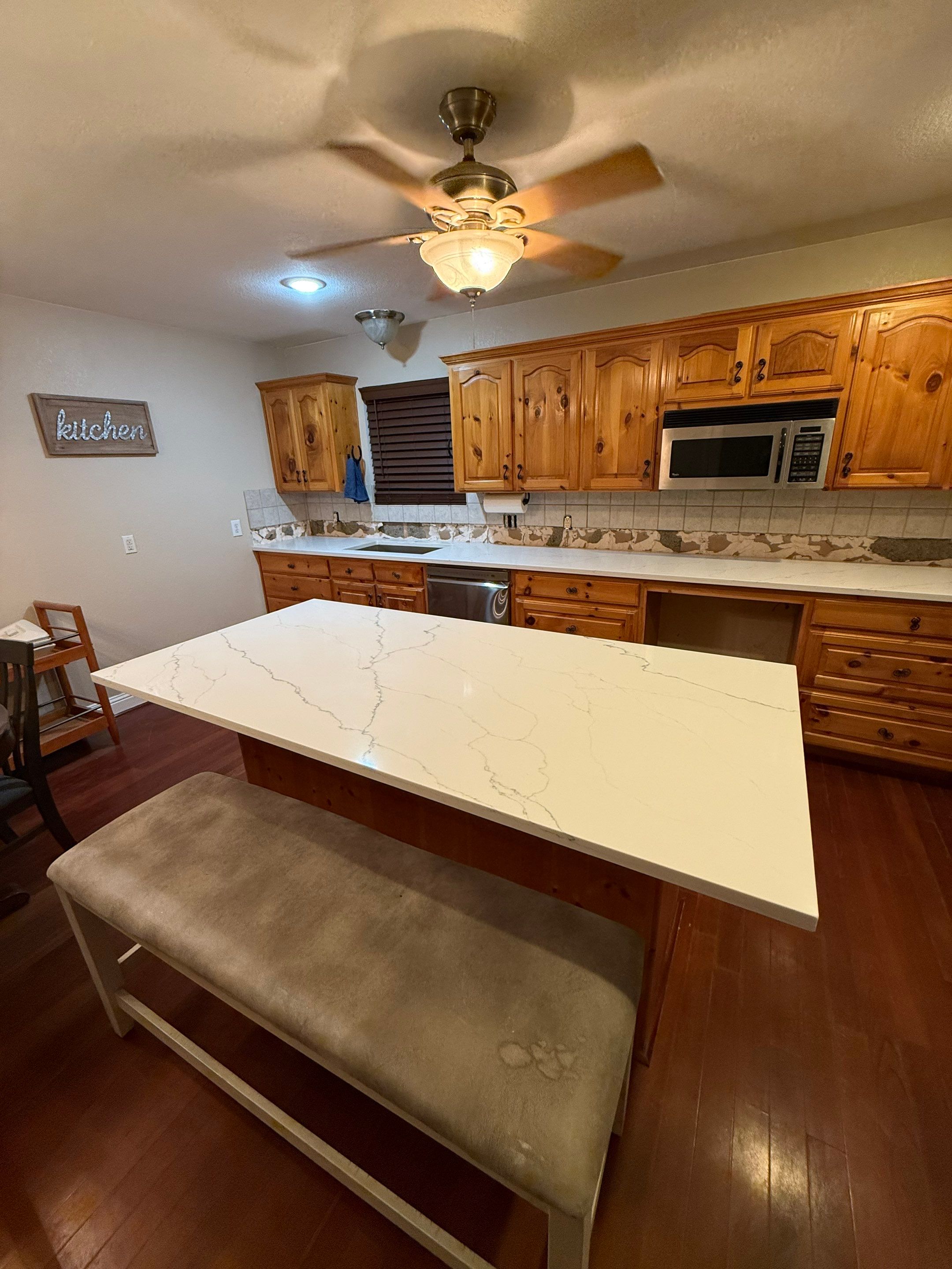 Cabinet Installation using Cabinetry by NORTH TEXAS RESTORATION