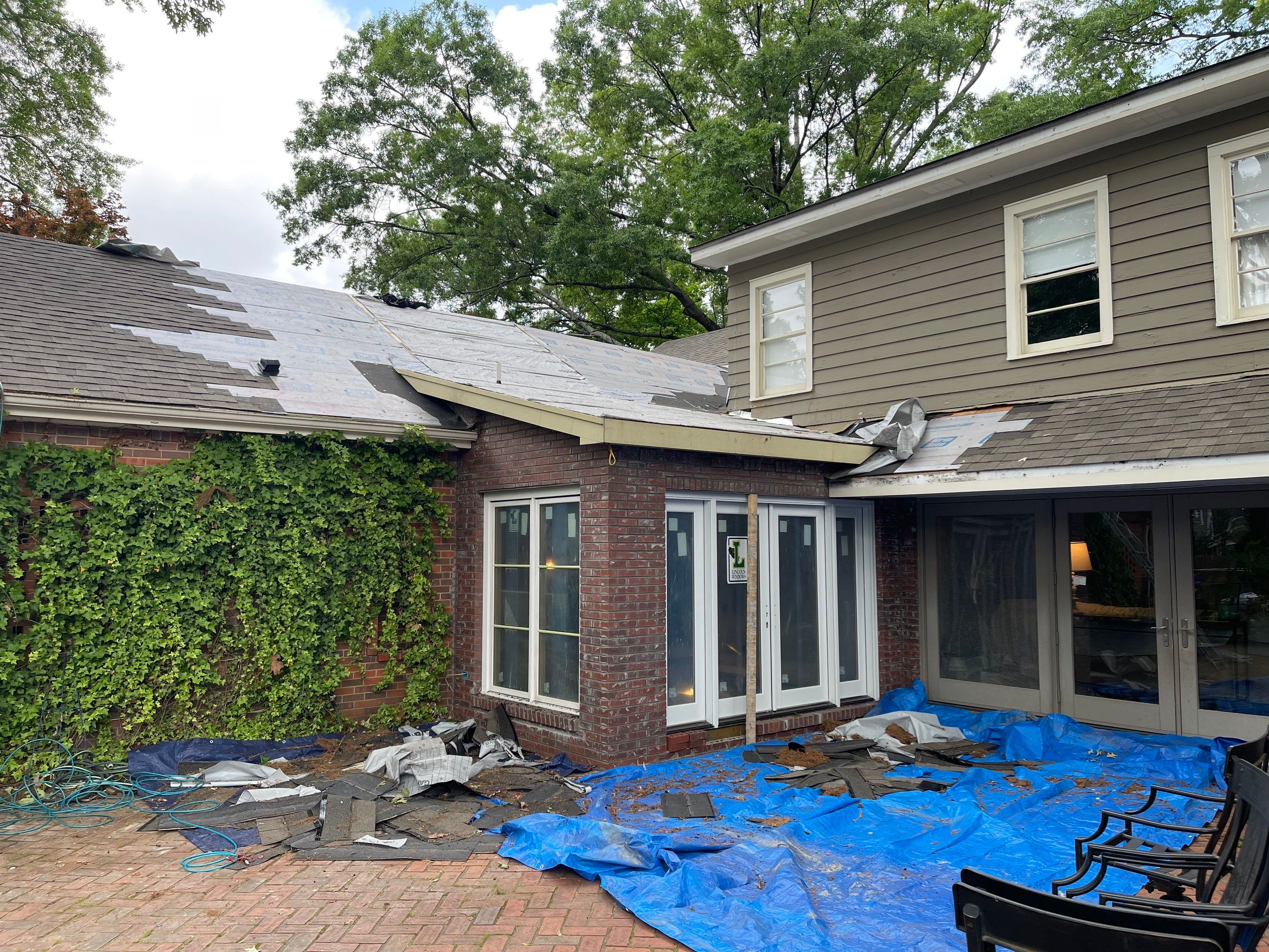 Architectural Shingle Roof Replacement with New Skylights in Memphis by Revival Roofing Services