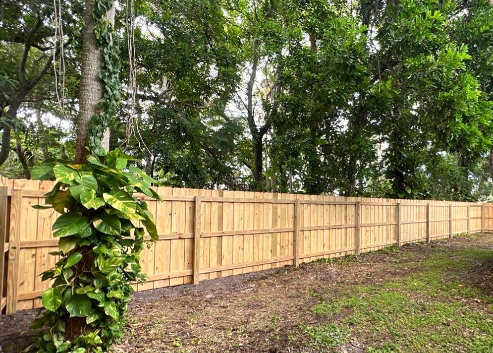 Wood Fence Installation using Board on Board Wood Fence by Asap fence and gates, LLC