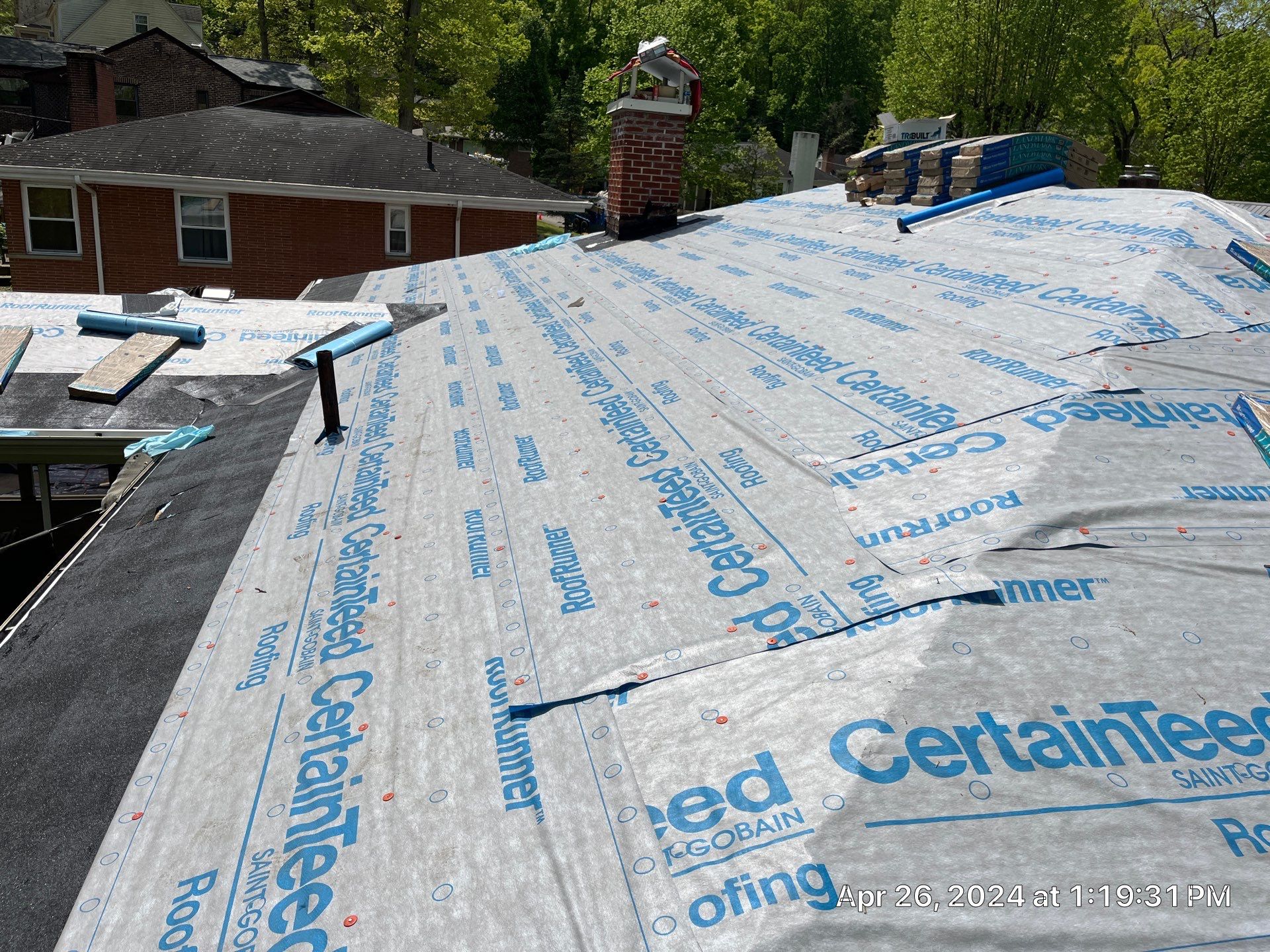 Residential Roofing Installation using Certainteed Landmark Pro Shingles by Fahey Roofing + Contracting