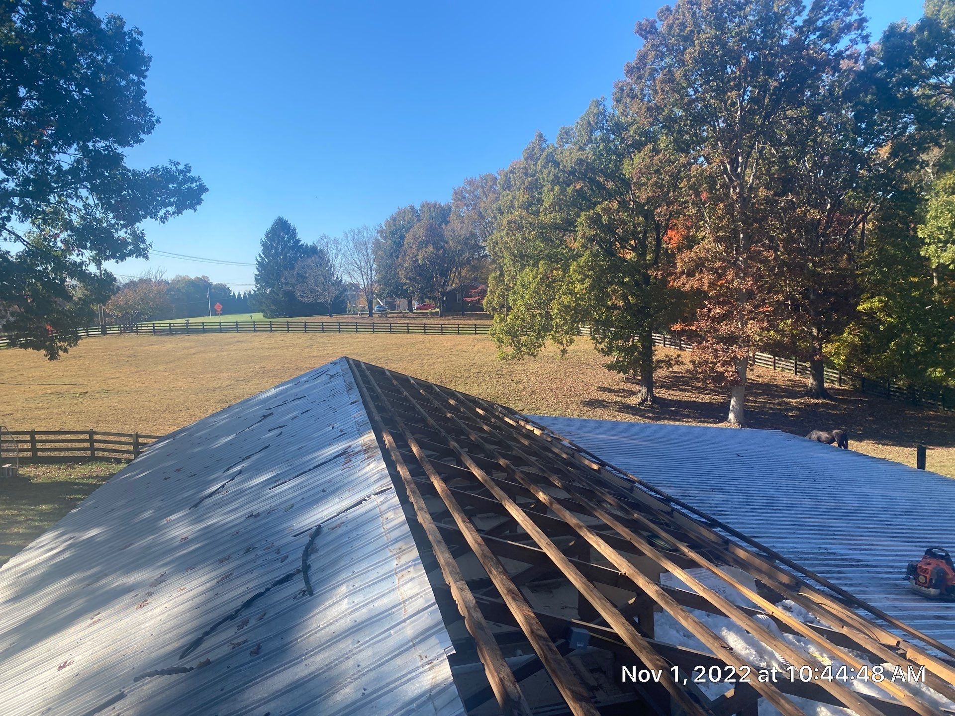 Beautiful Standing Seam Metal Roof by Just In Time Roofing and Restoration