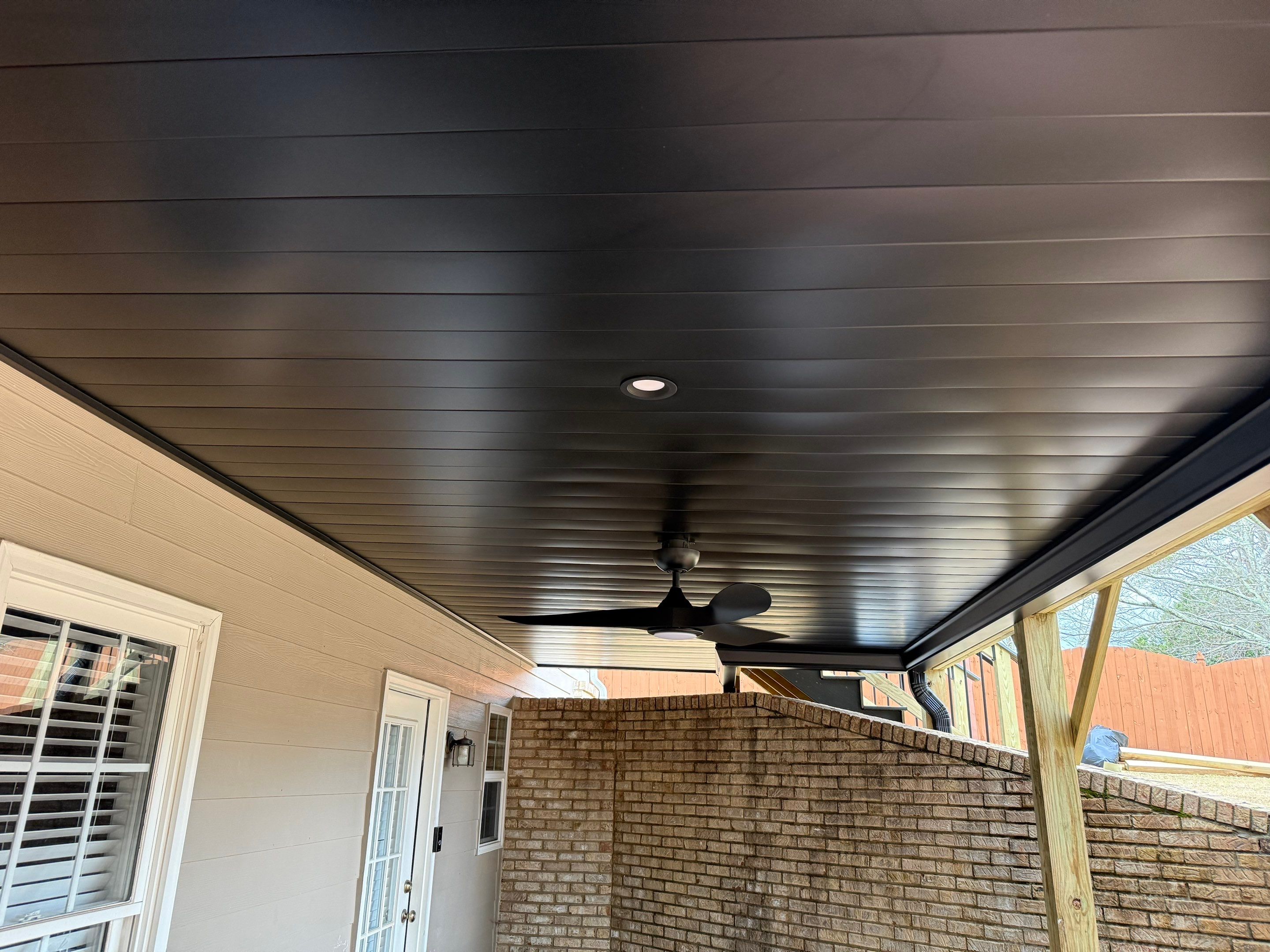 Custom Composite Deck and Covered Gabled Porch in Marietta by Swift Home Renovations