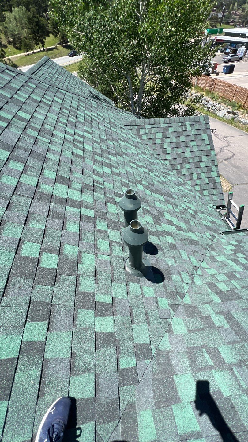 Commercial Roofing Installation using CERTAINTEED NORTHGATE CLIMATE FLEX HD-- HUNTER GREEN by A to Z Roofing